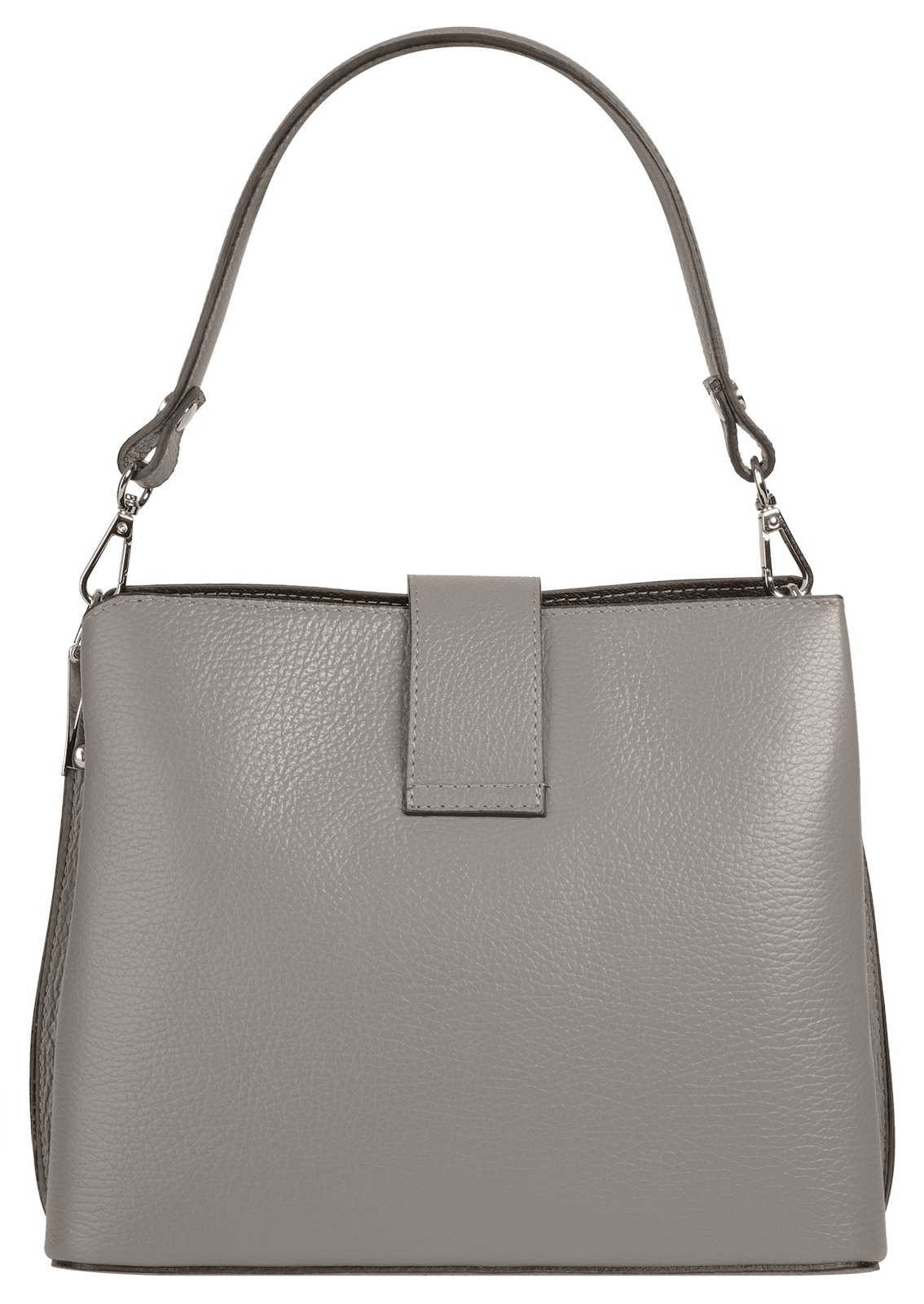 Cluty Umhängetasche, echt Leder, Made in Italy