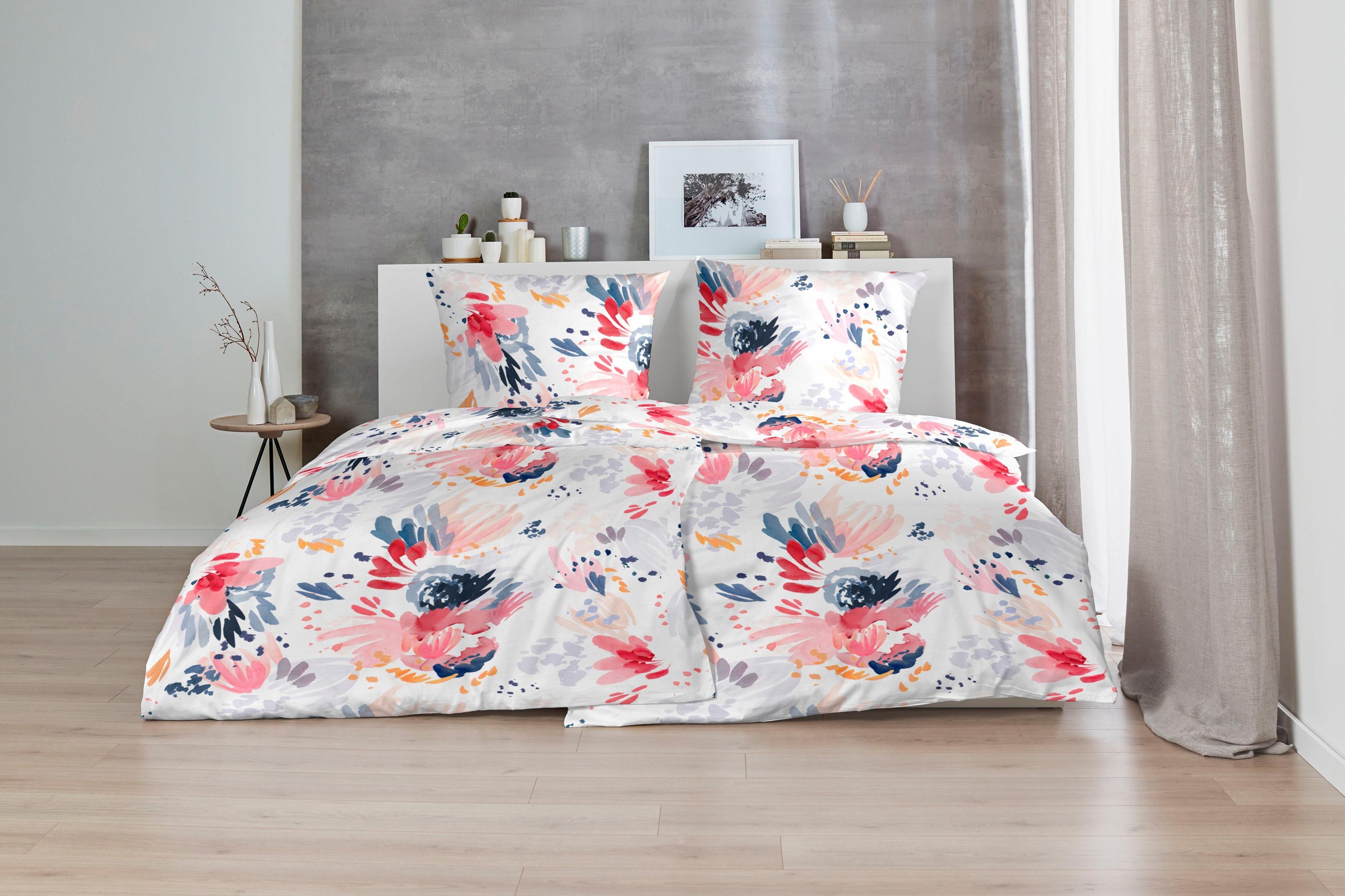 Primera Bettwäsche "Folklore" 2 Stk. in Aquarelloptik günstig online kaufen