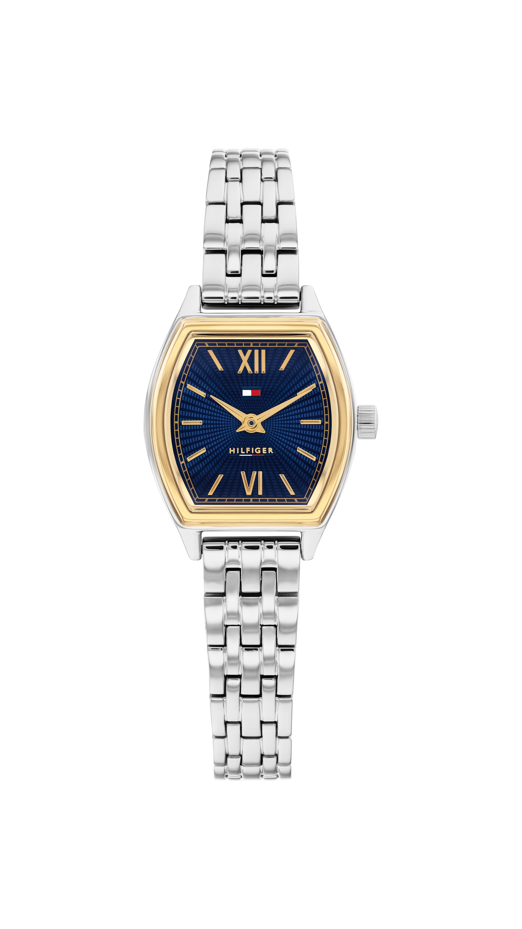 Quarzuhr TOMMY HILFIGER "NORAH", edelstahlfarben, blau, Armbanduhren, Damen, Quarzuhr, Armbanduhr, Damenuhr, Edelstahlarmband, analog