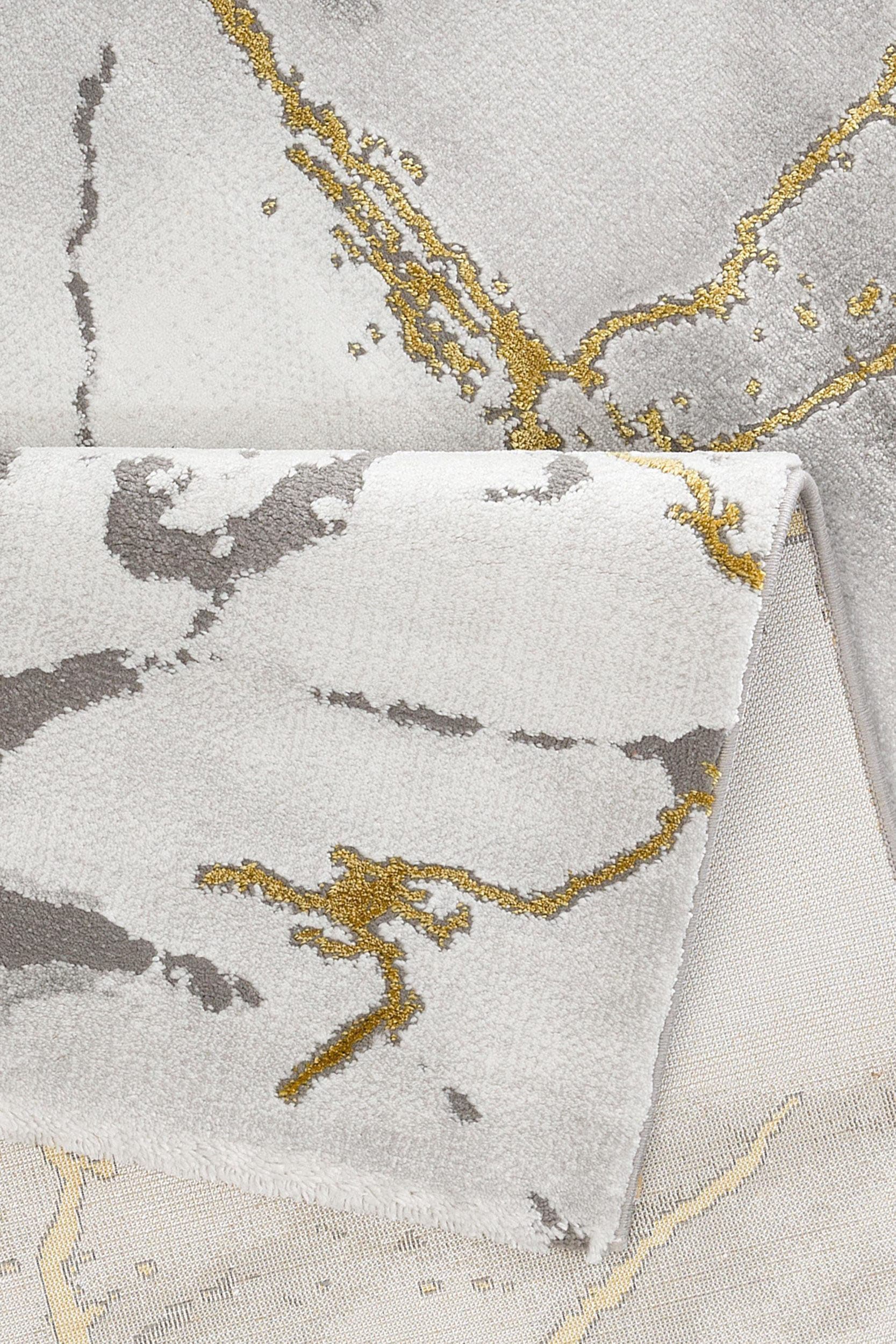 merinos Teppich »Craft 23270« rechteckig 12 mm Höhe Wohnzimmer, moderne Marmor Optik