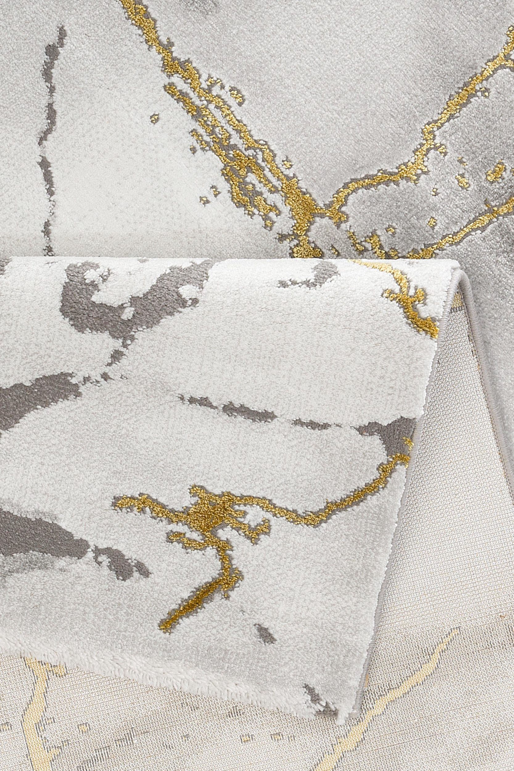 merinos Teppich "Craft 23270" rechteckig 12 mm Höhe Wohnzimmer, moderne Mar günstig online kaufen