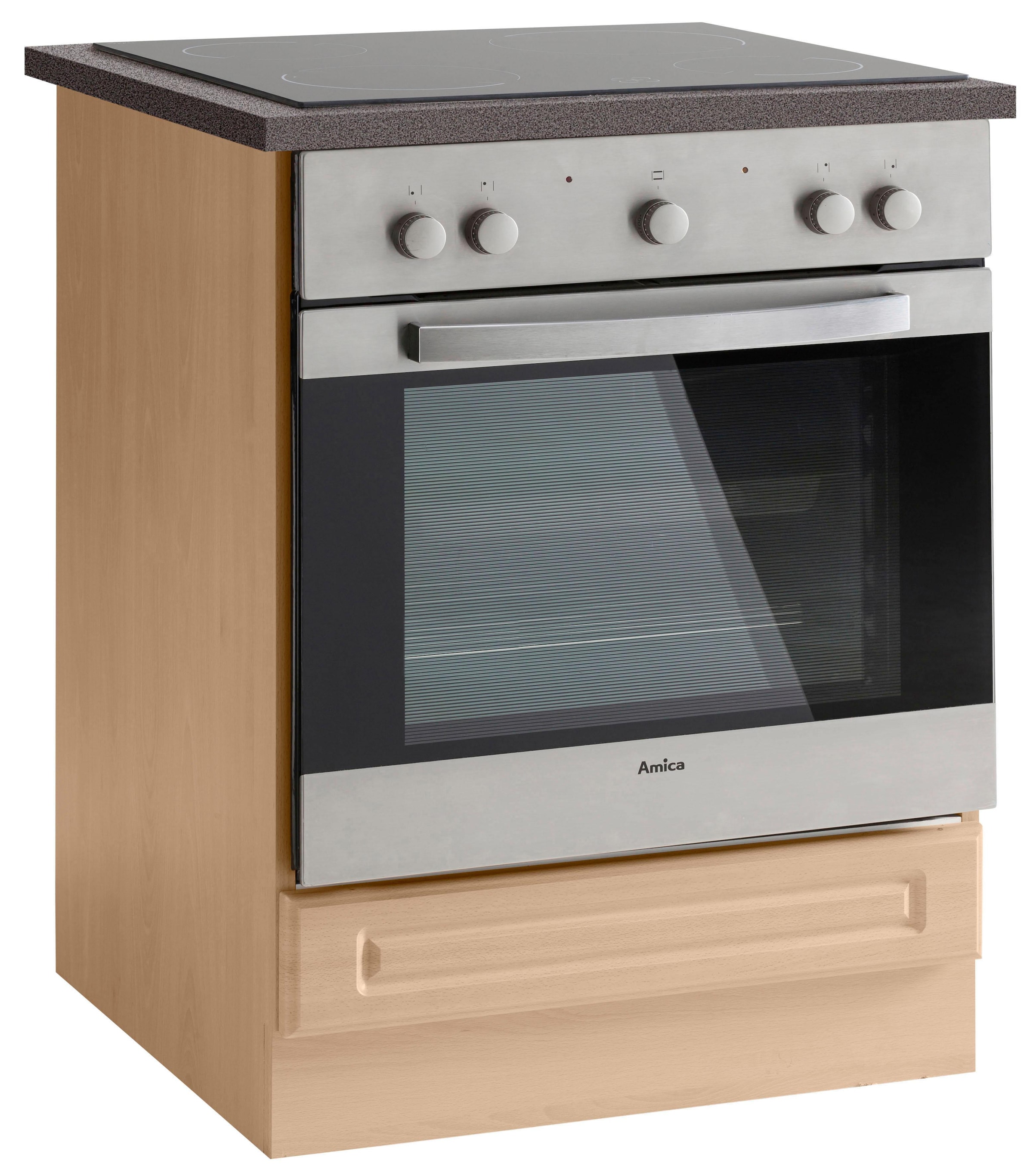 wiho Küchen Herdumbauschrank »Linz«, 60 cm breit, in Landhaus-Optik