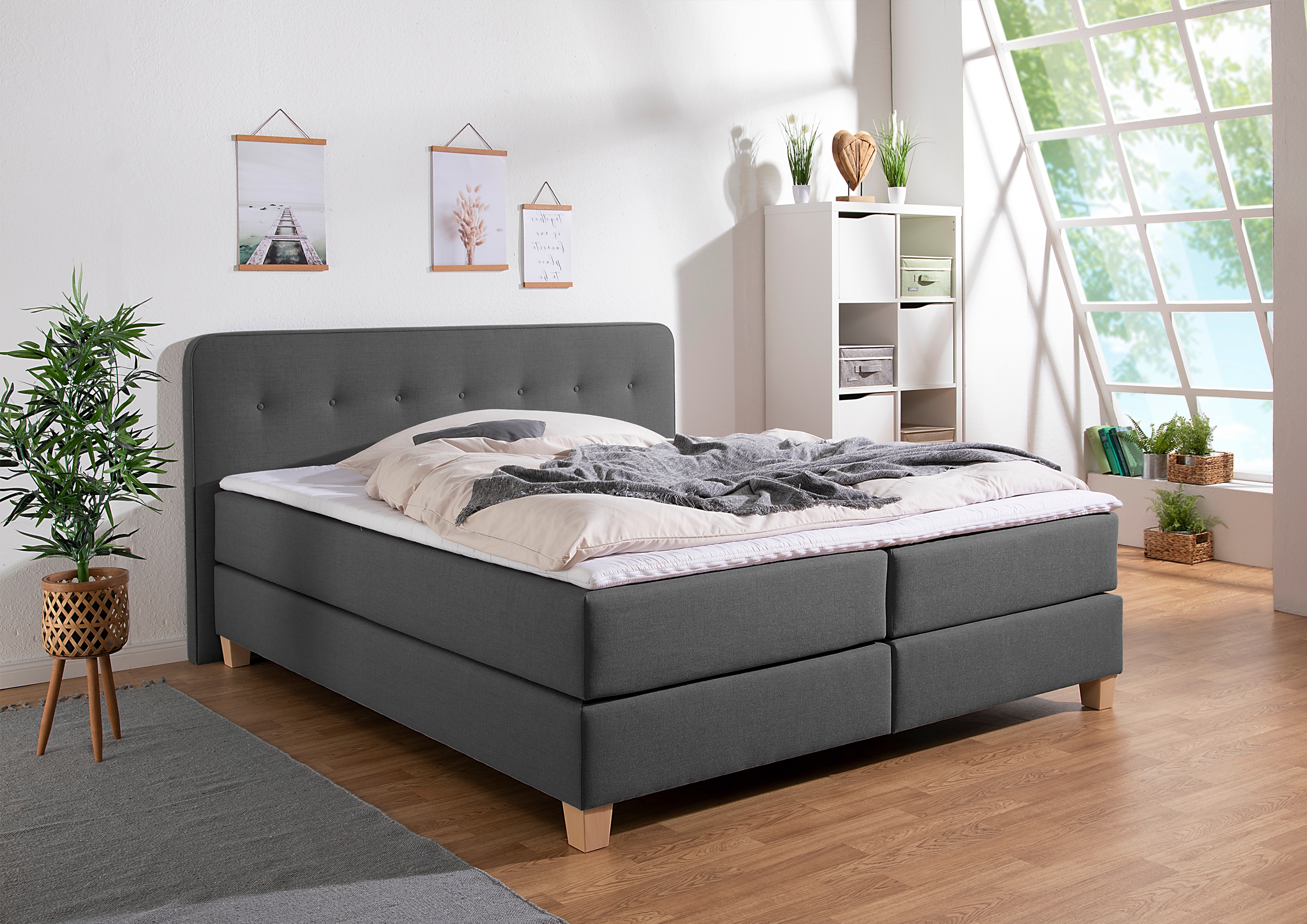 Home affaire "Fargo" in Überlänge 220 cm, mit Topper, 3 Ausführungen, 4, Breiten
