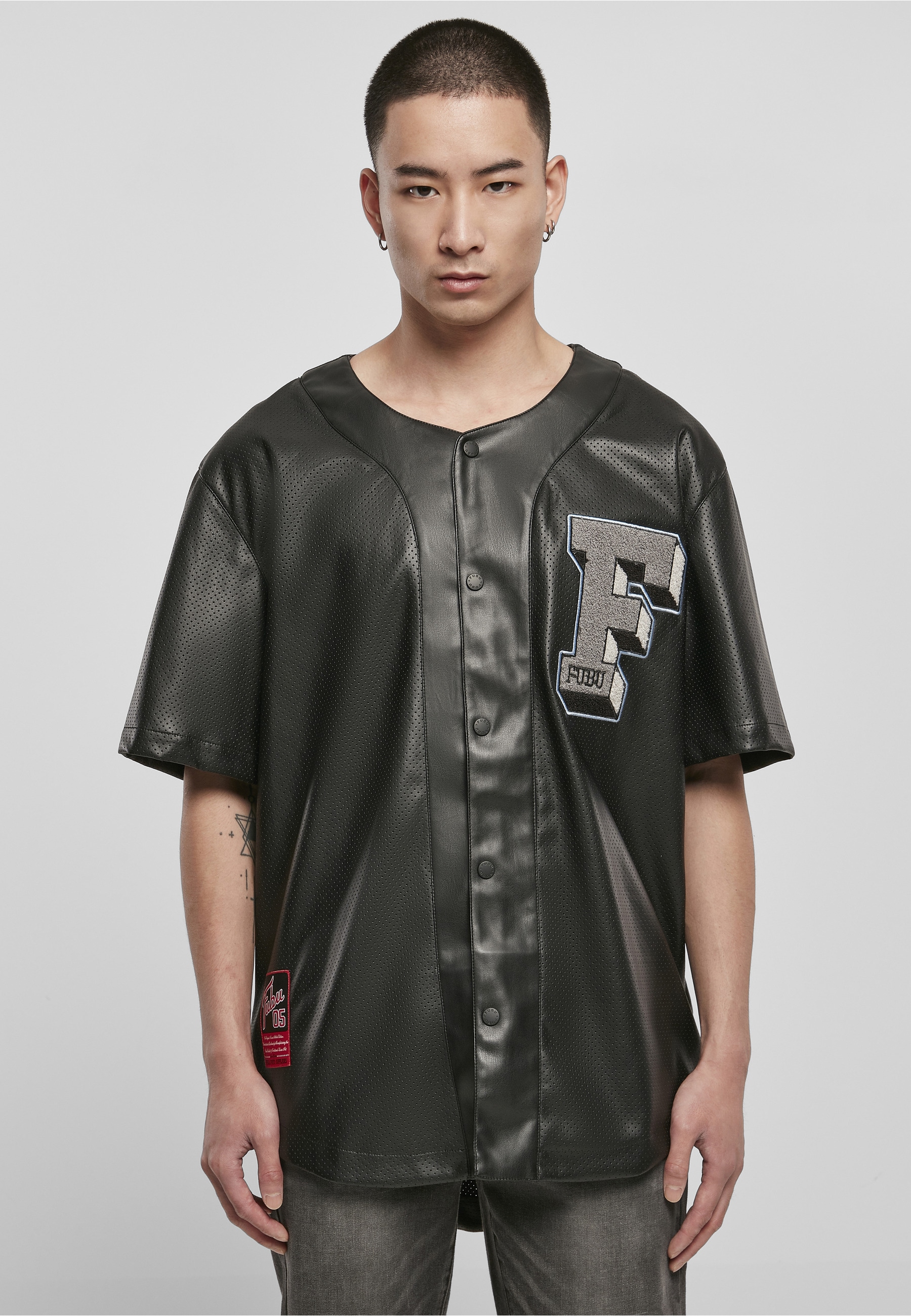 Fubu Kurzarmshirt »Fubu Herren College Leather Baseball Jersey« 1 Stk.