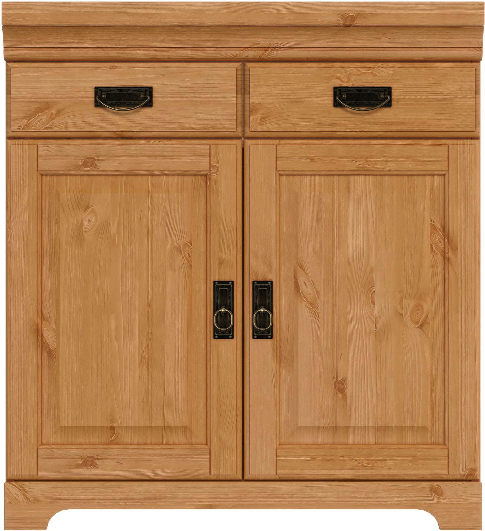 Home affaire Spülenschrank »Rügen«, Breite 80 cm, Kiefer massiv, mit 2 Türen