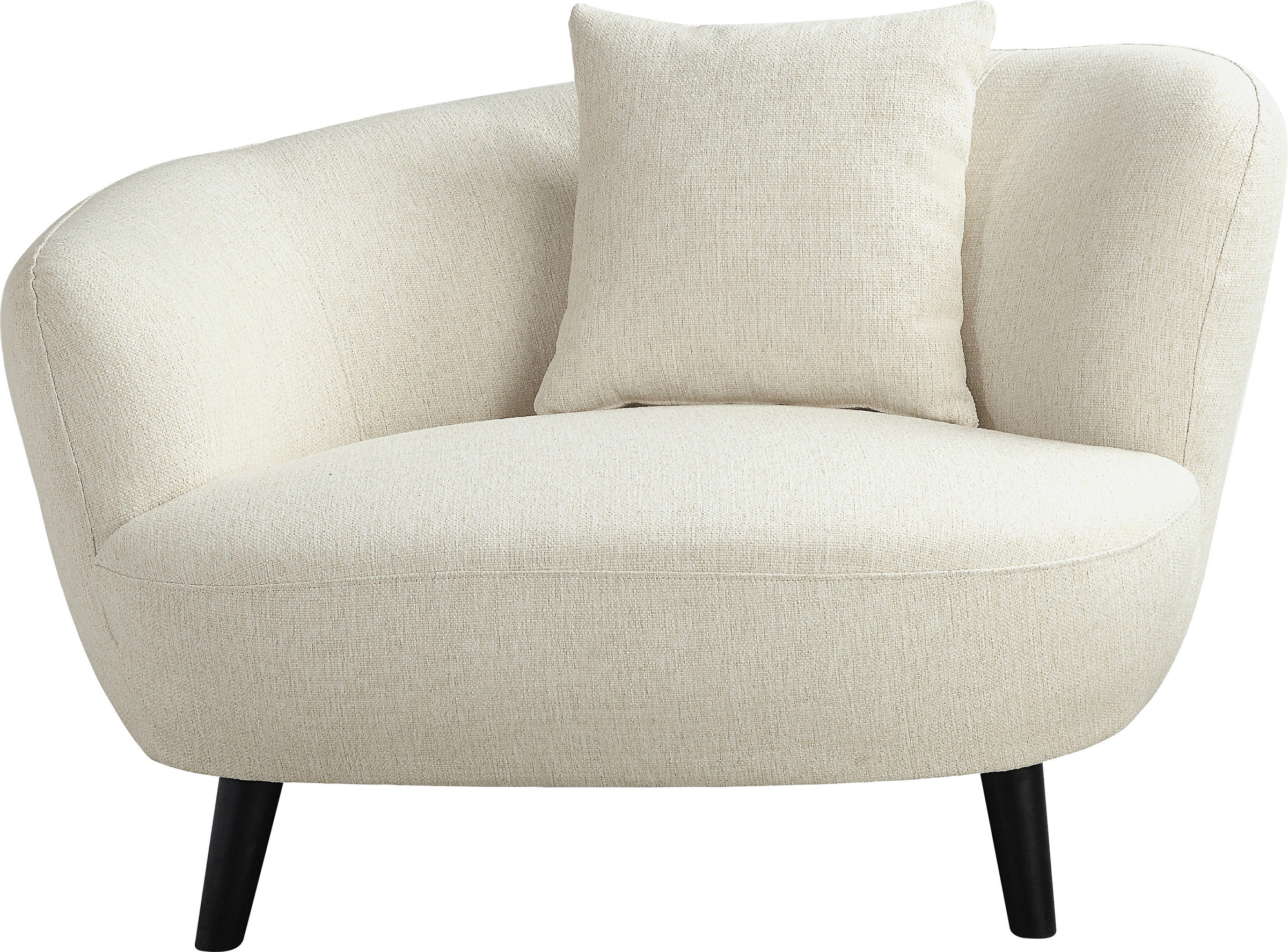 OTTO home Loungesessel "Olivia" XXL-Sessel, Nierenform-Sessel mit Zierkissen im Originalbezug