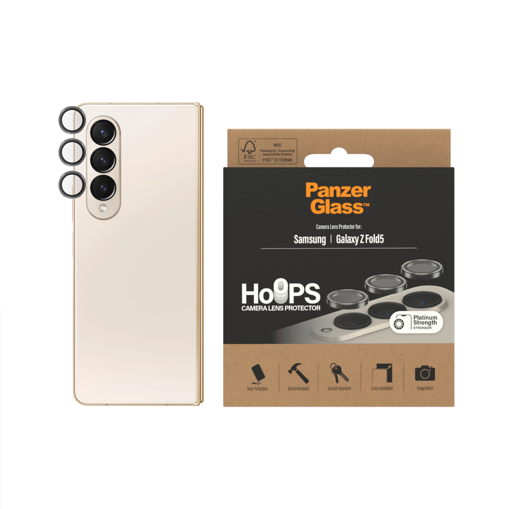 Kameraschutzglas »Hoops Camera Lens Protector«, für Samsung Galaxy Z Fold5