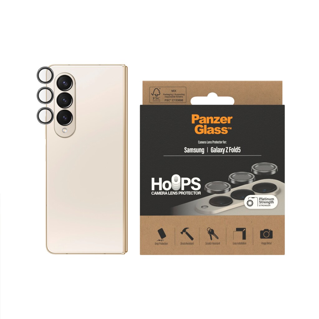 PanzerGlass Kameraschutzglas »Hoops Camera Lens Protector«, für Samsung Galaxy Z Fold5