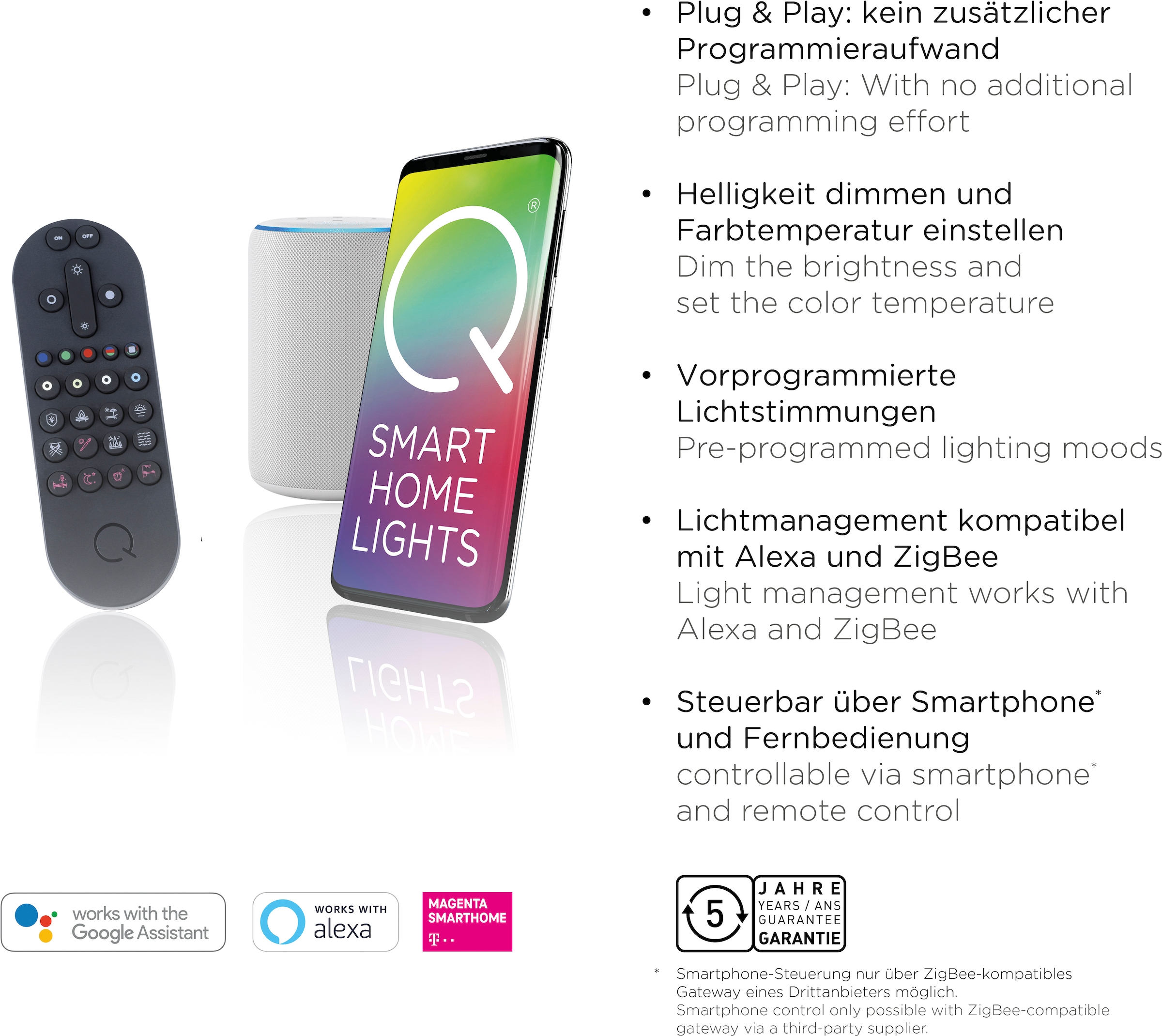 Neuhaus Q SMART HOME LIGHTS LED Pendelleuchte »Q-SWING« LED-Board 1 Stk. warmweiß - kaltweiß