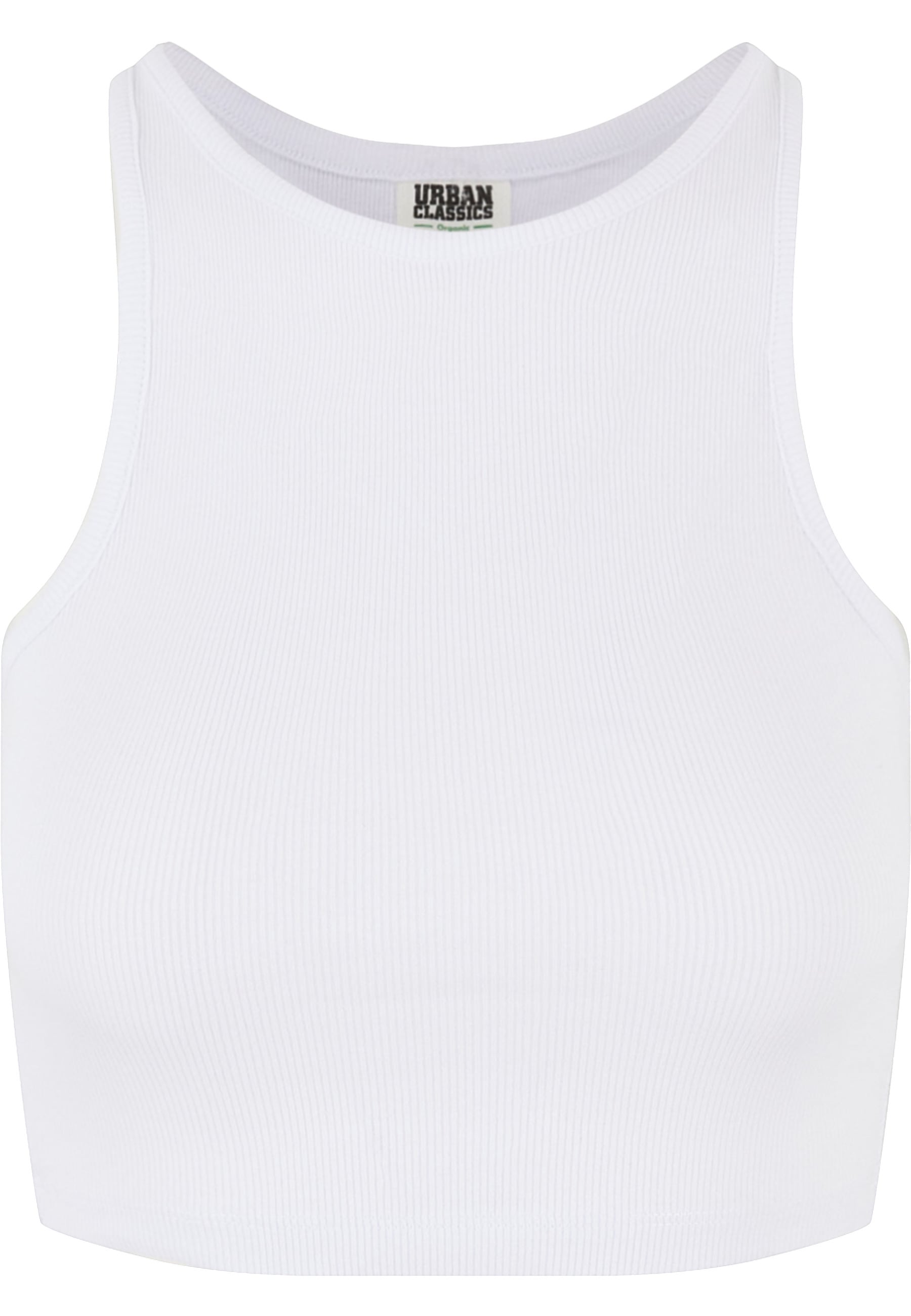 URBAN CLASSICS Tanktop "Urban Classics Damen Ladies Organic Cropped Rib Top günstig online kaufen