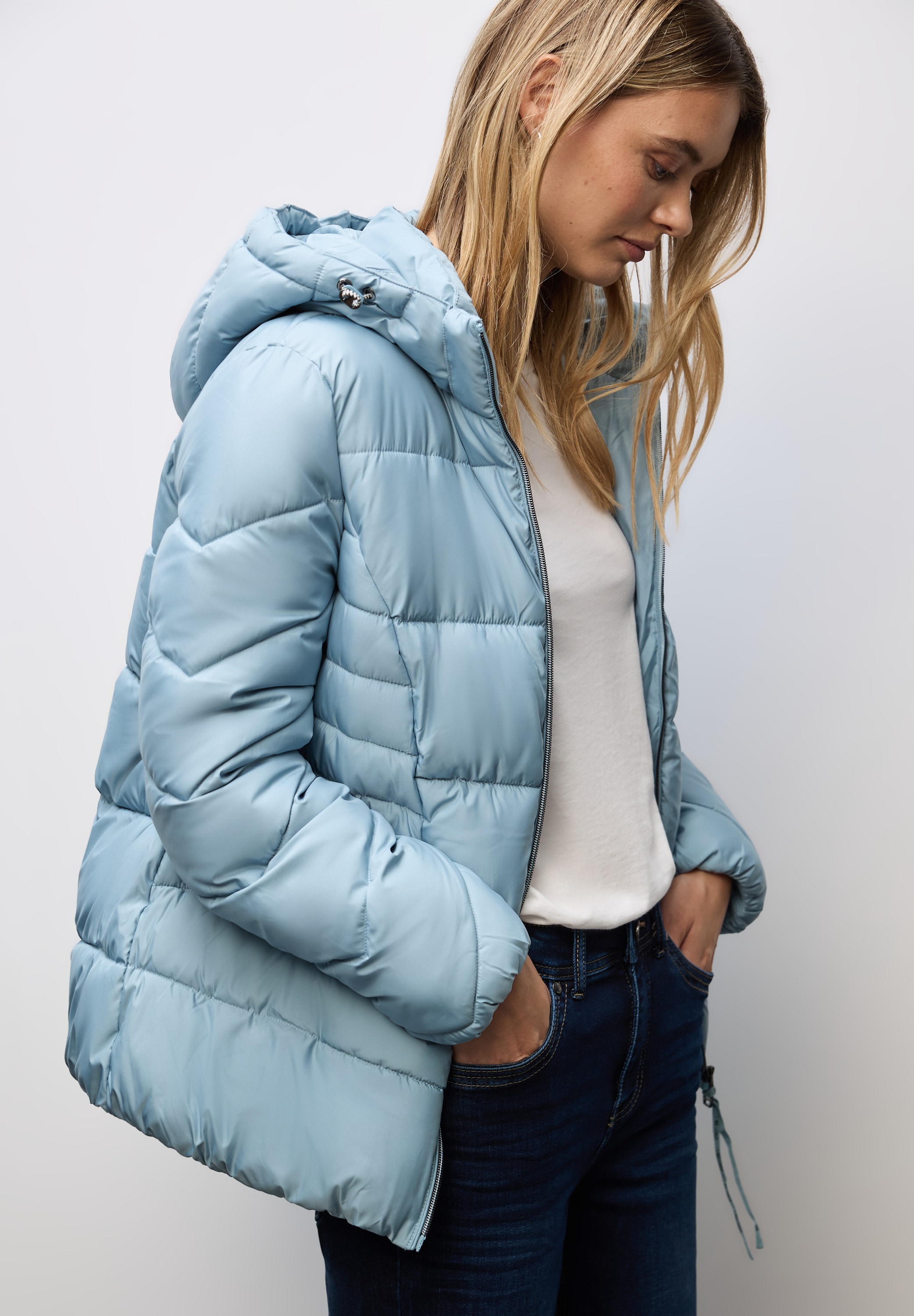 STREET ONE Steppjacke, mit Kapuze, mit Kapuze günstig online kaufen