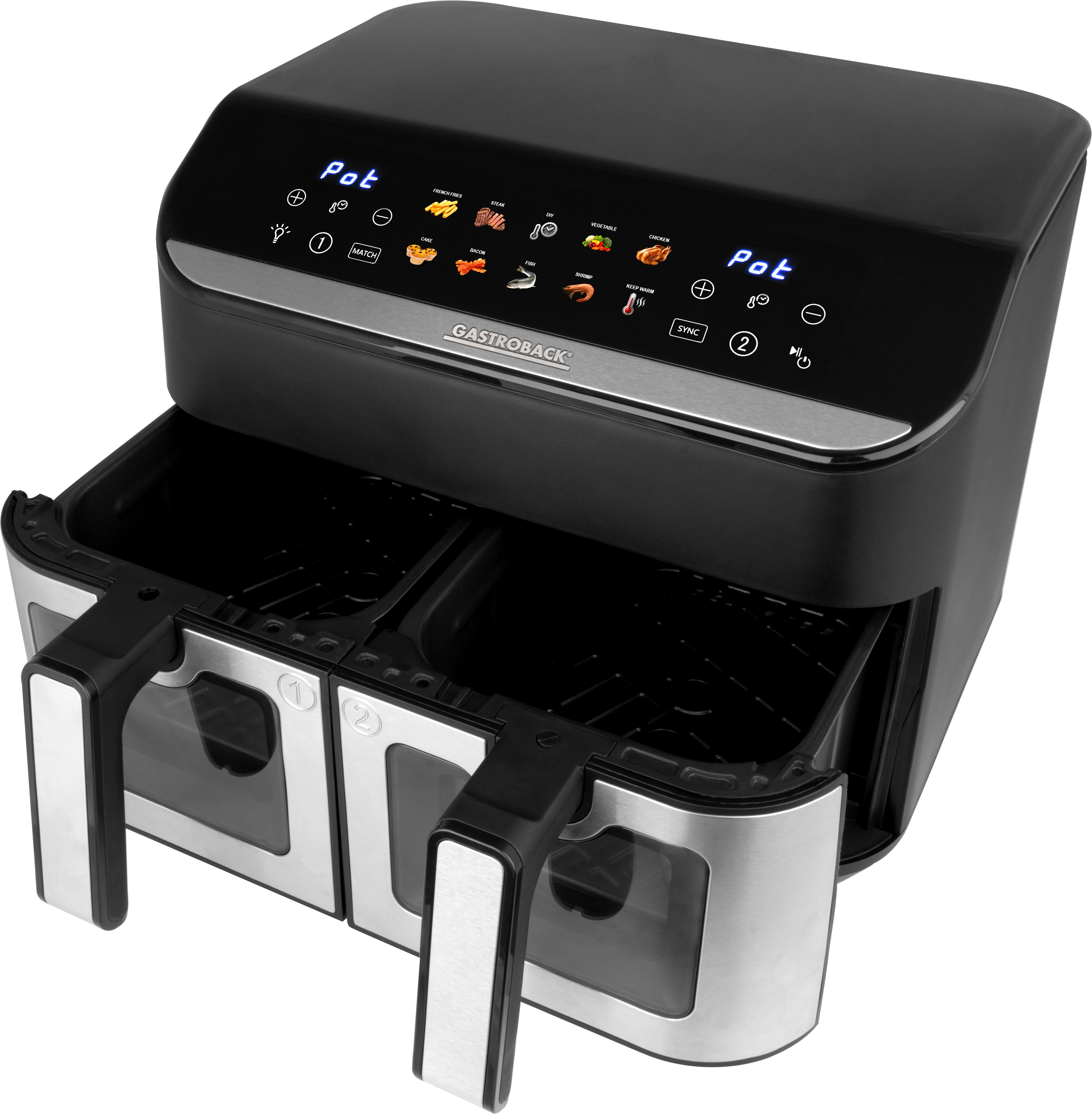 Gastroback Heißluftfritteuse "42585 HEAT & CRISP FAMILY 8 L" 2900 W