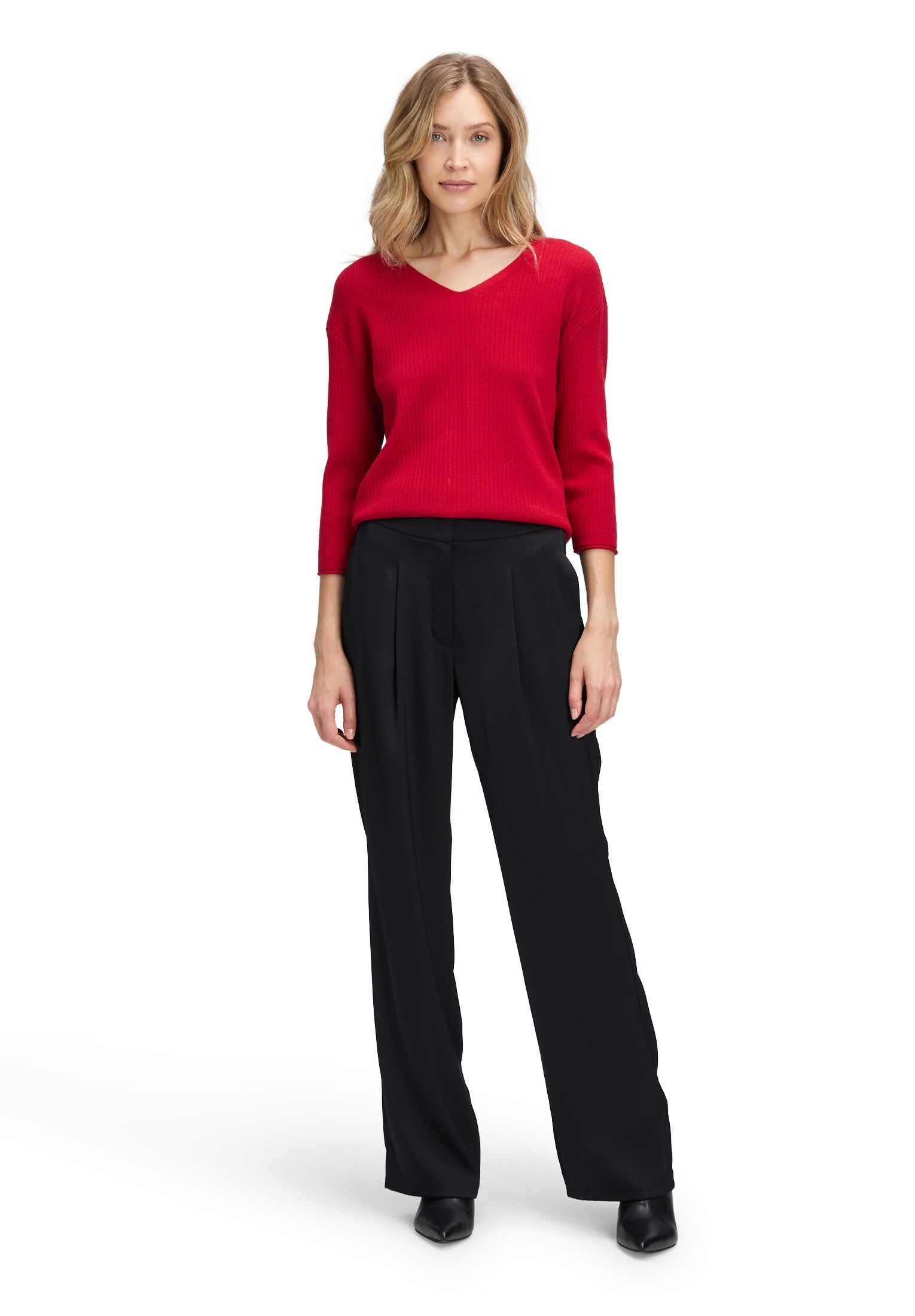 Betty Barclay Strickpullover »Betty Barclay Damen Feinstrickpullover mit V-Ausschnitt«, (1 tlg.)