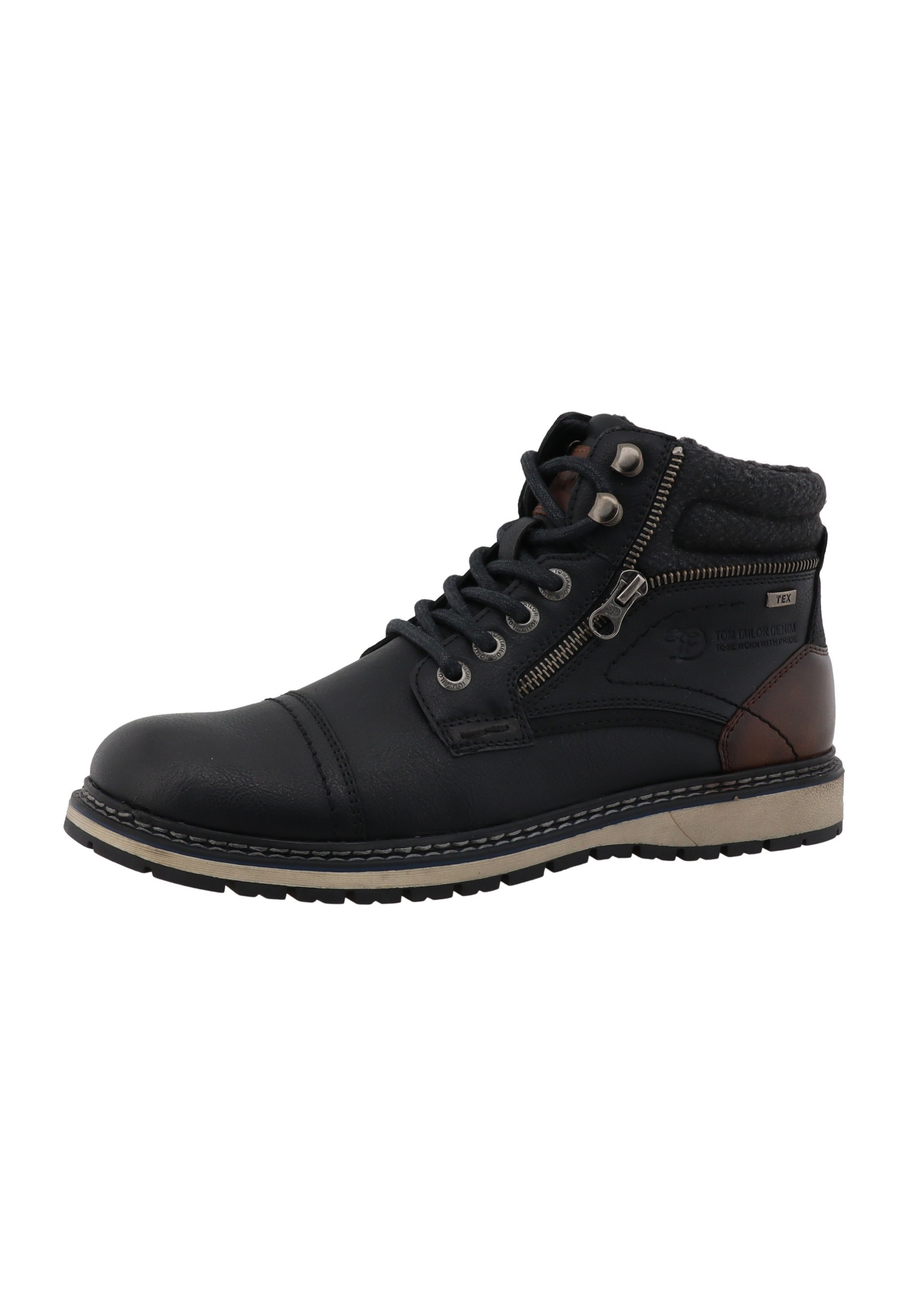 Stiefel TOM TAILOR "Tom Tailor Short Boots", Herren, Gr. 42, schwarz, unifarben, Schuhe Stiefel 2