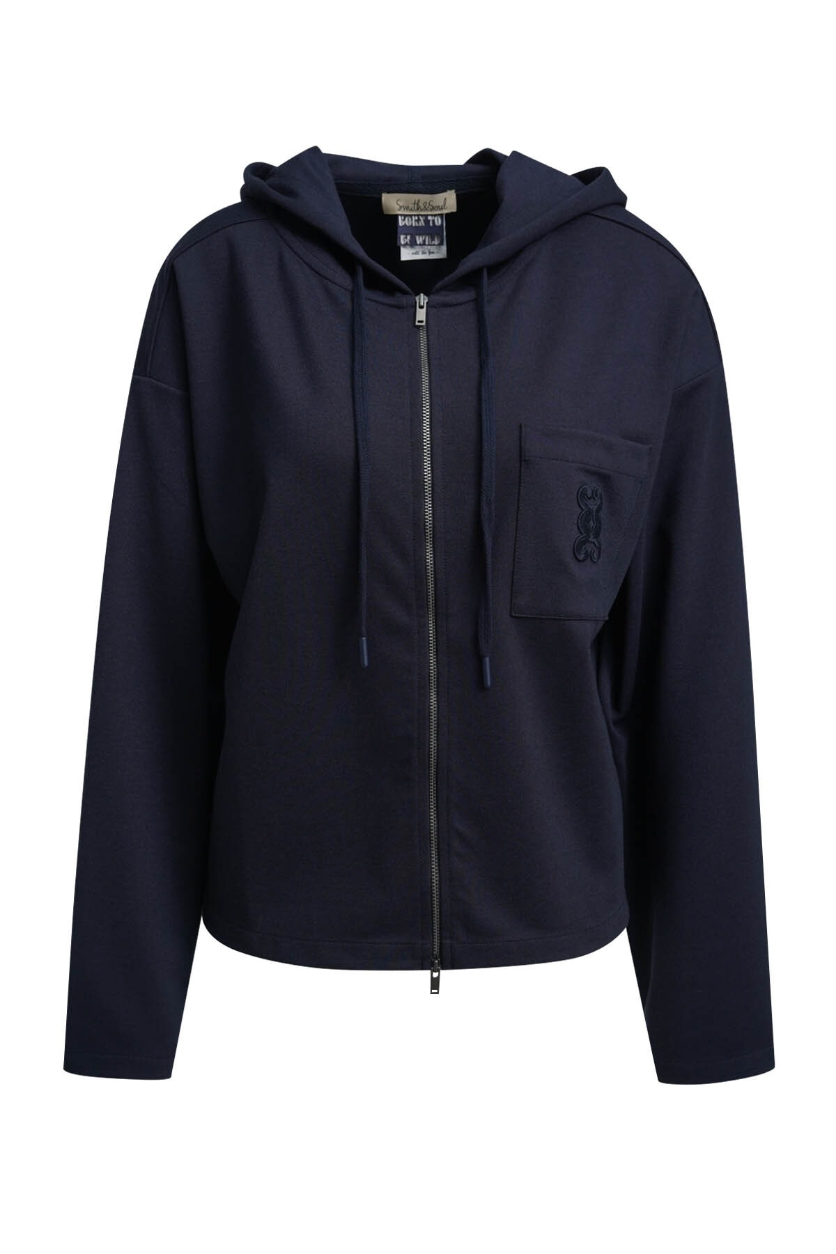 Smith & Soul Kapuzensweatjacke mit Zwei-Wege-Reißverschluss