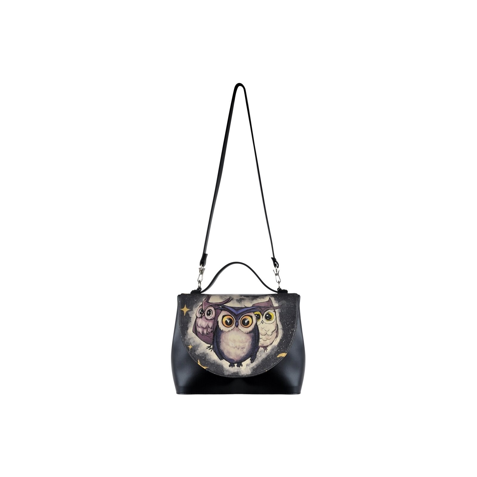 DOGO Henkeltasche »Handy Bag Owls Family Damen Handtaschen (Fashion) / Neutral«, Vegan