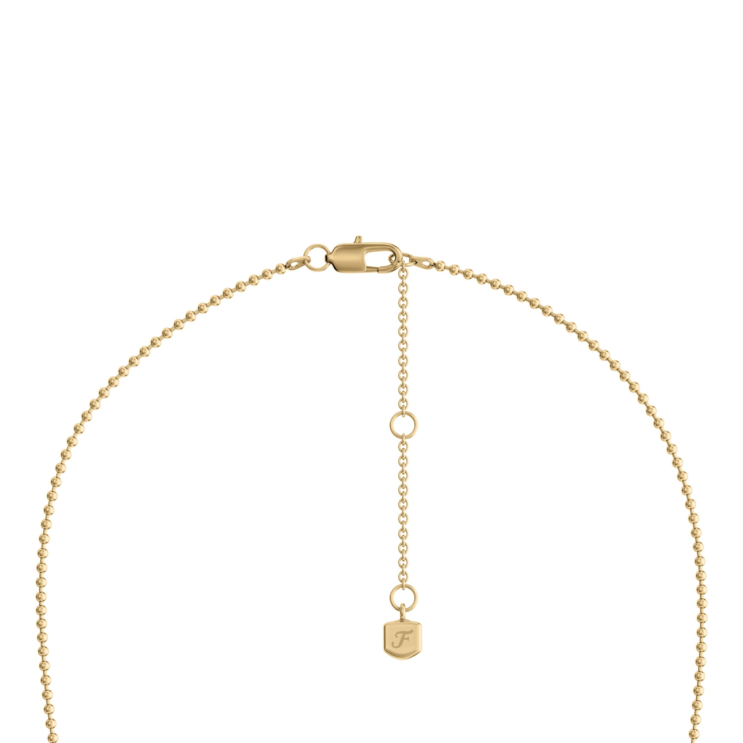 Fossil Kette mit Anhänger »Harlow« mit Glasstein