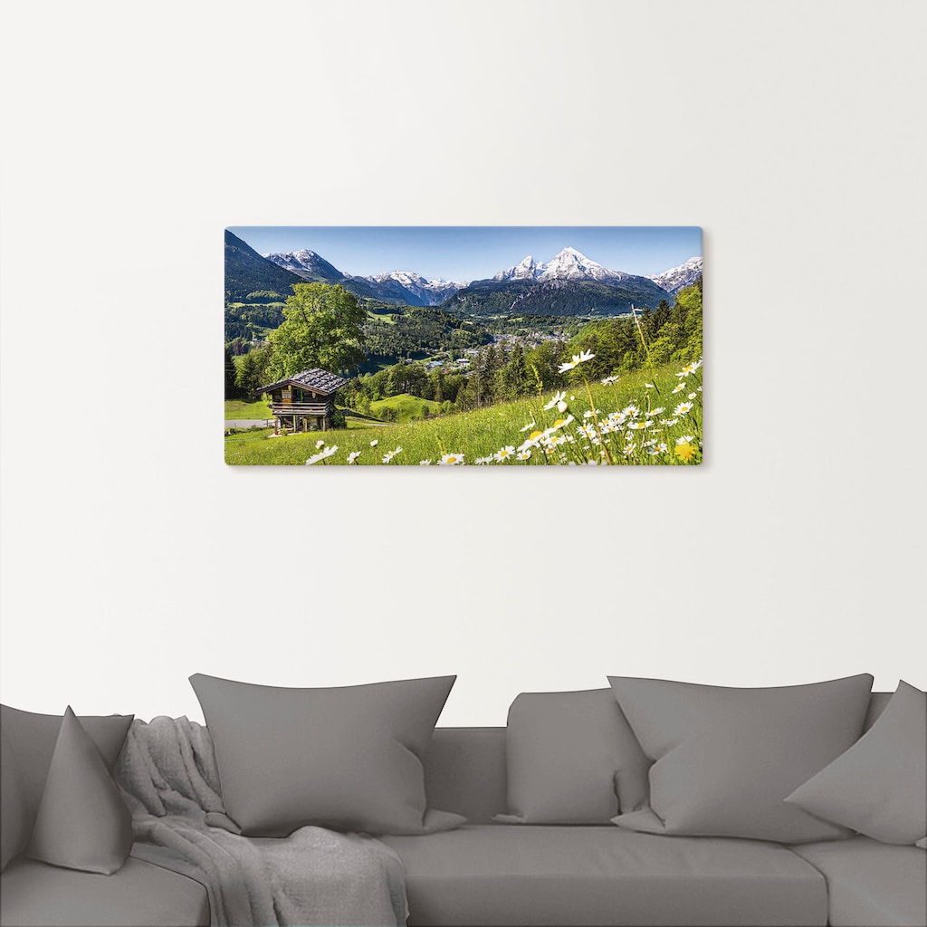 Artland Wandbild »Landschaft in den Bayerischen Alpen«, Berge, (1 St.)