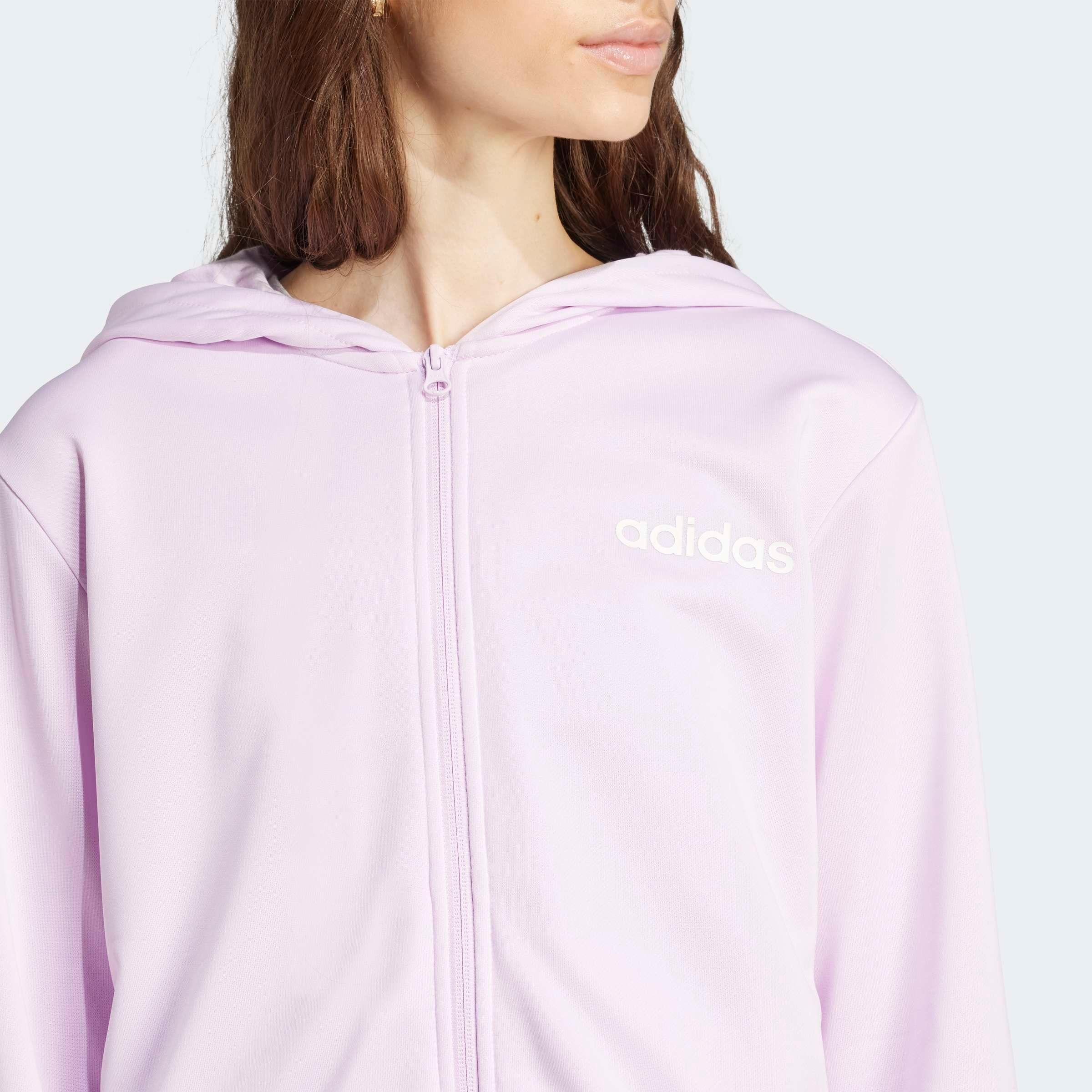 Thumbnail - adidas Sportswear Trainingsanzug "W LINEAR TS" 2 Stk. Trainingsjacke mit Kapuze, Tracksuit