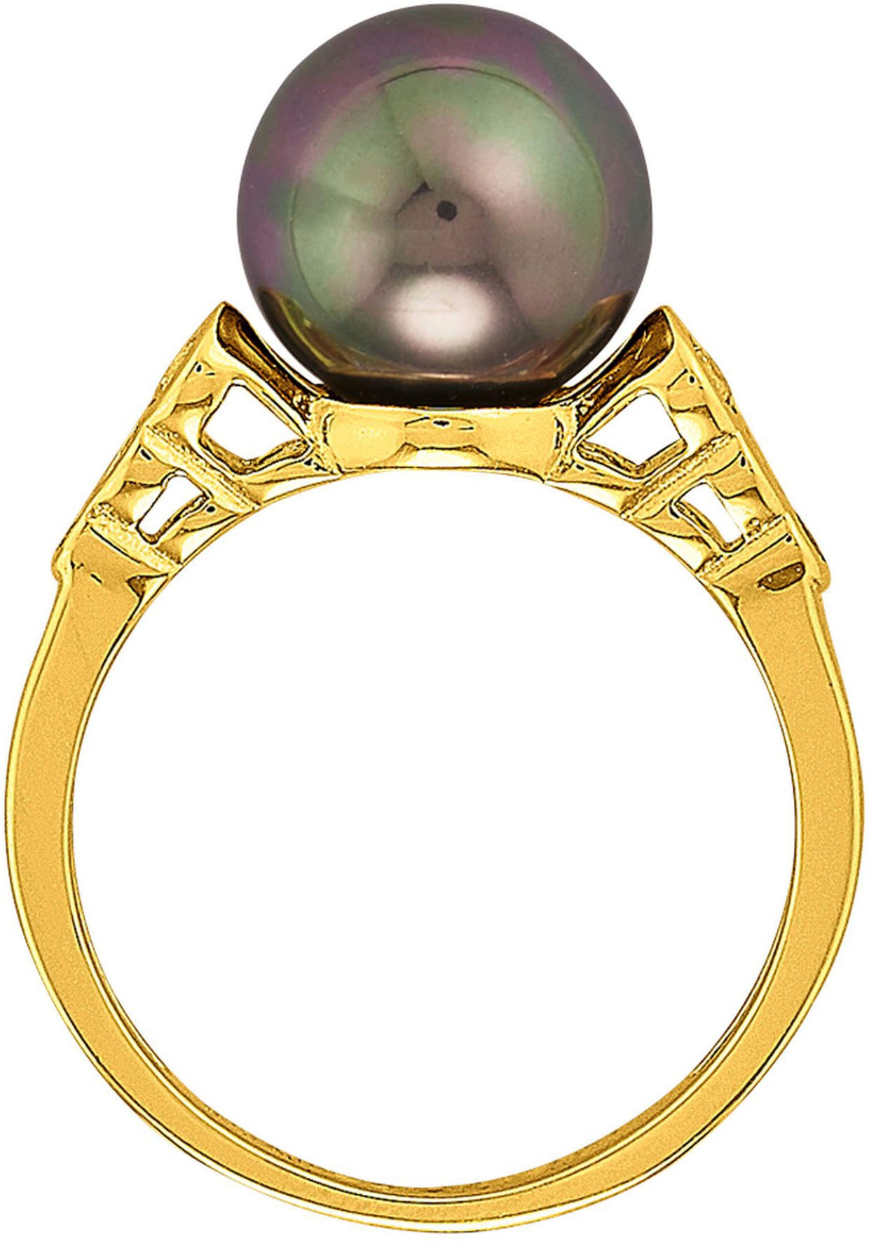 Firetti Fingerring »Schmuck Geschenk Silber 925 Damenring Ring«, mit Zirkonia (synth.) - mit Muschelkernperle