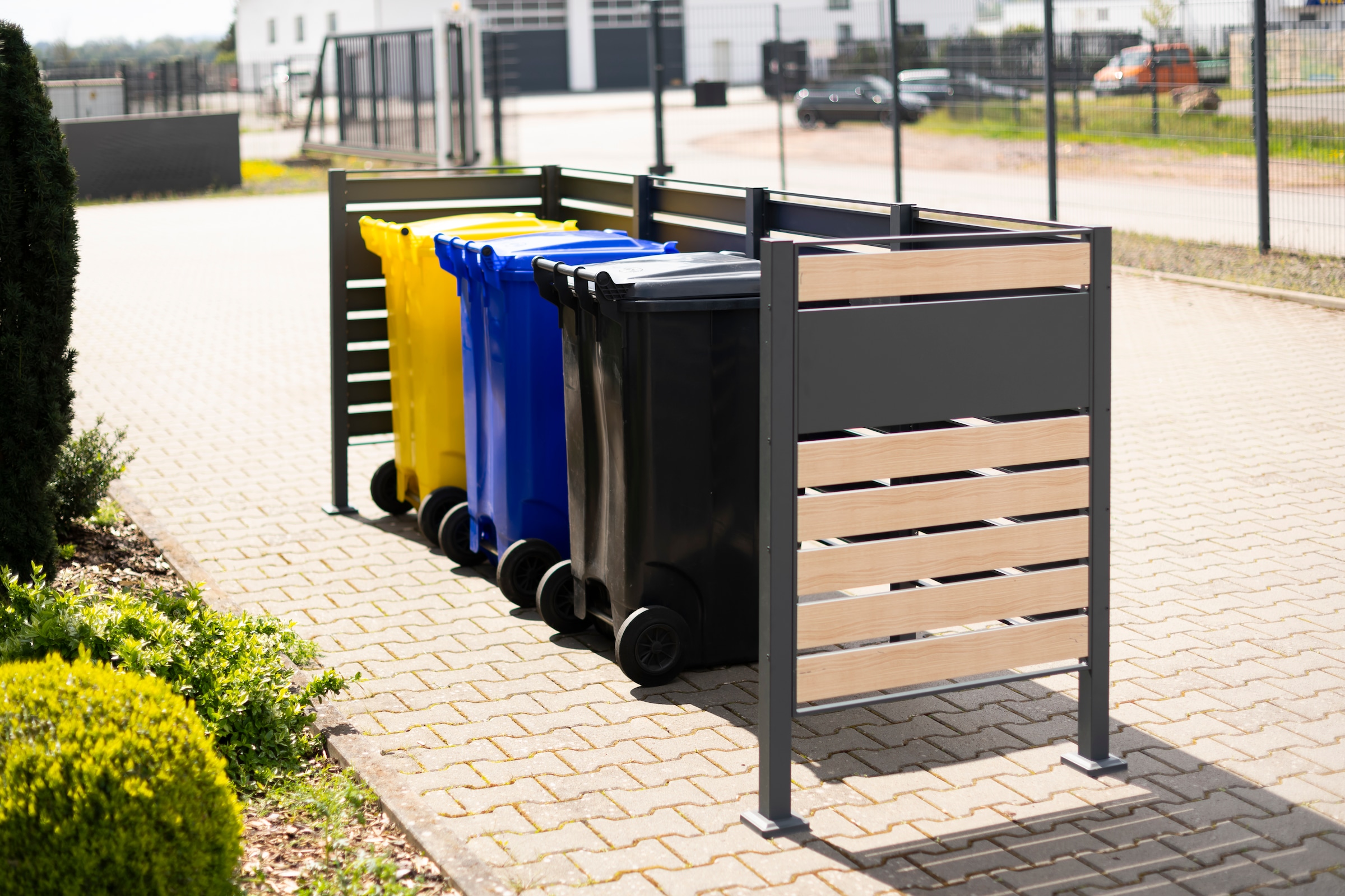 WESTMANN Mülltonnenbox »Planum«, Platz für 4 Mülltonnen je 240 L