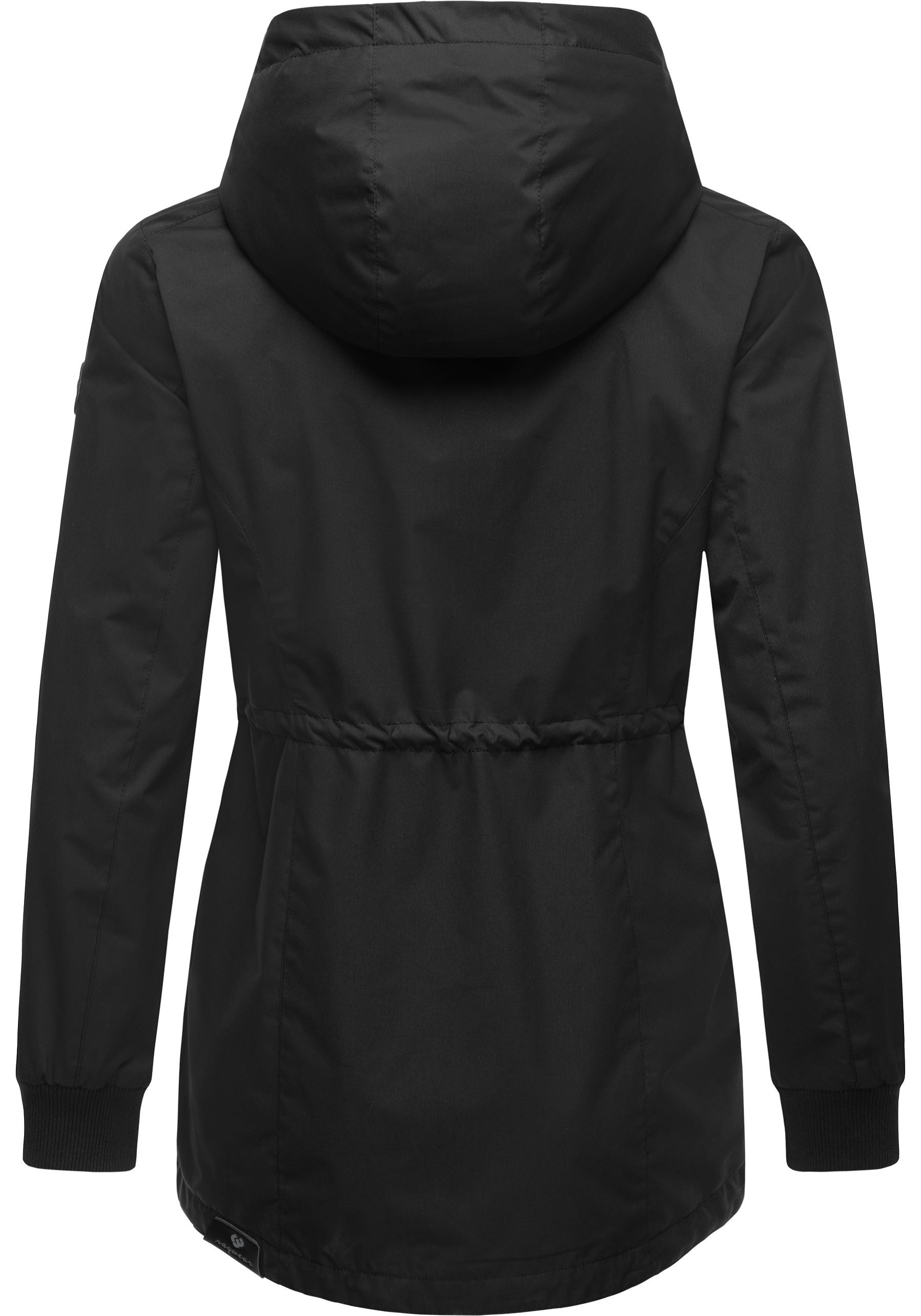 Ragwear Outdoorjacke »Dowey A«, mit Kapuze, Wasser- und winddichte Damen Jacke mit Taillenzugband