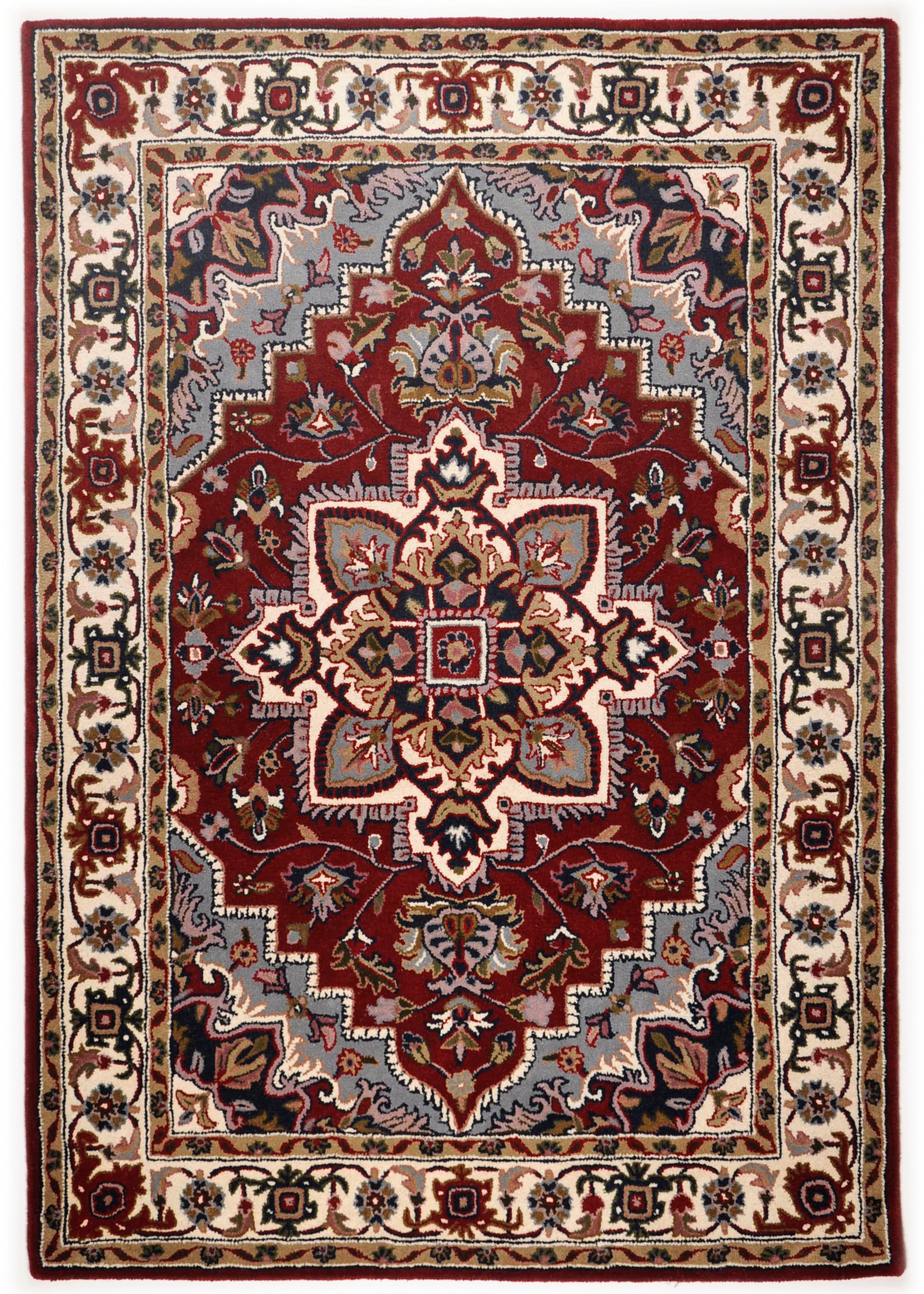 THEKO Wollteppich »Royal Heriz«, rechteckig, 14 mm Höhe, reine Wolle, Orient-Optik, auch als Läufer, Wohnzimmer