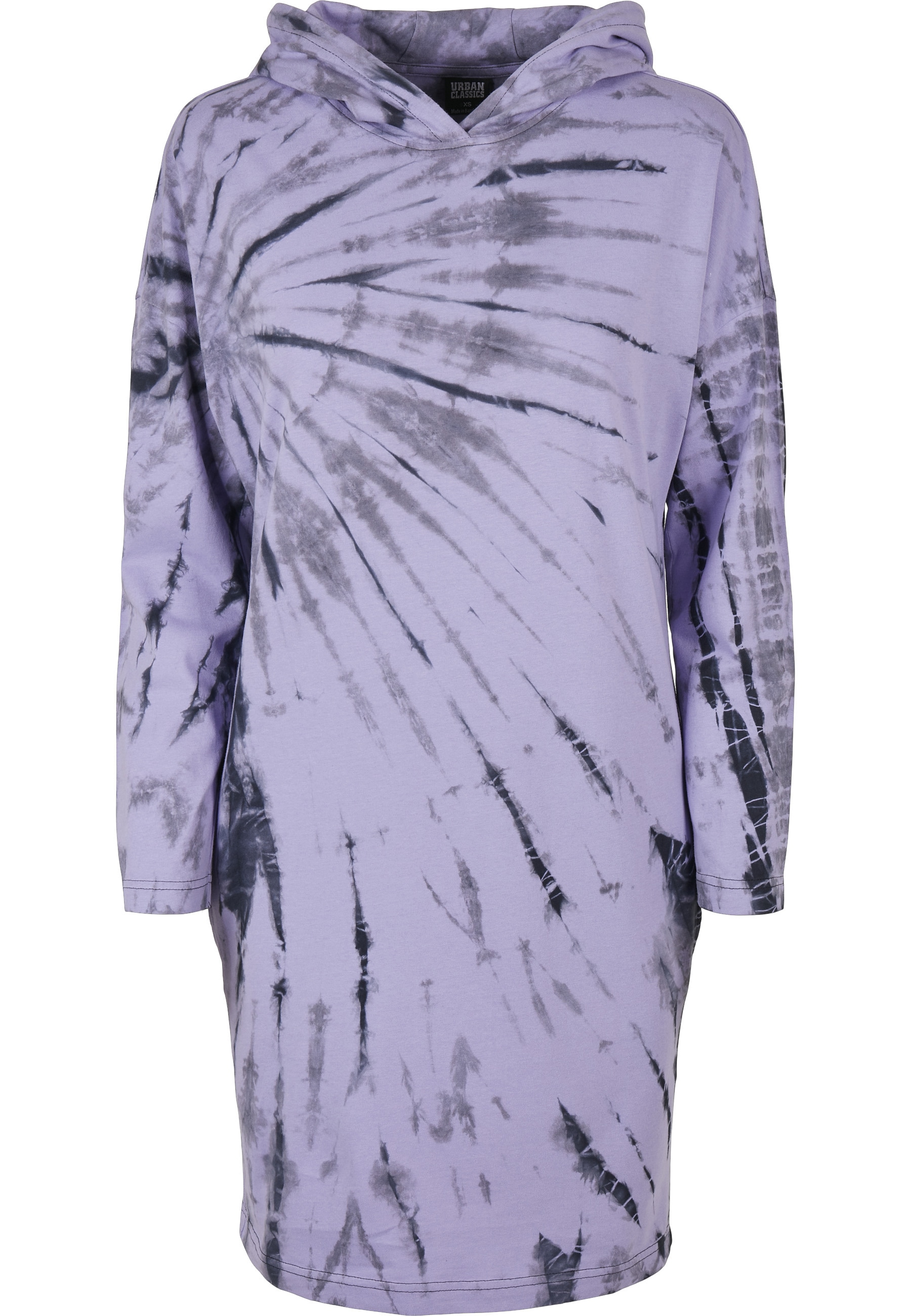 URBAN CLASSICS Shirtkleid "Urban Classics Damen Ladies Oversized Tie Dye Hoody Dress" 1 tlg.