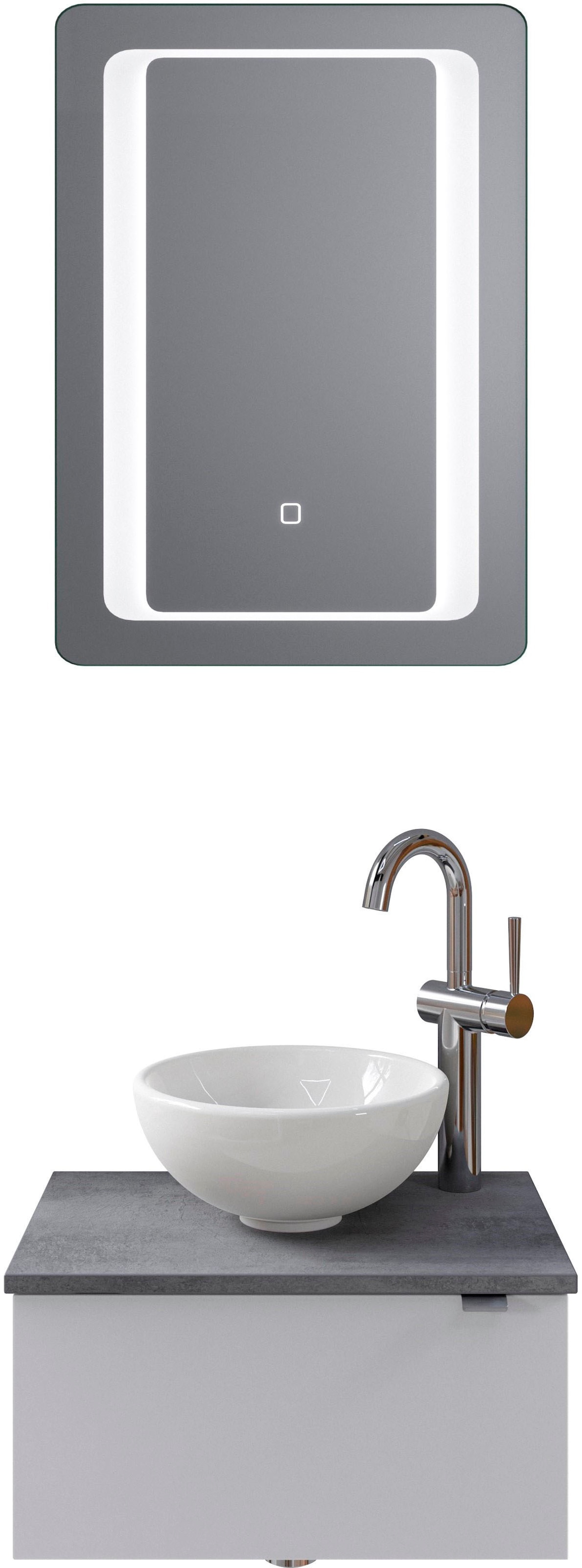 Saphir Badmöbel-Set "Serie 6915" 4 Stk. tlg. Gäste-Bad, 51 cm breit, mit LE günstig online kaufen
