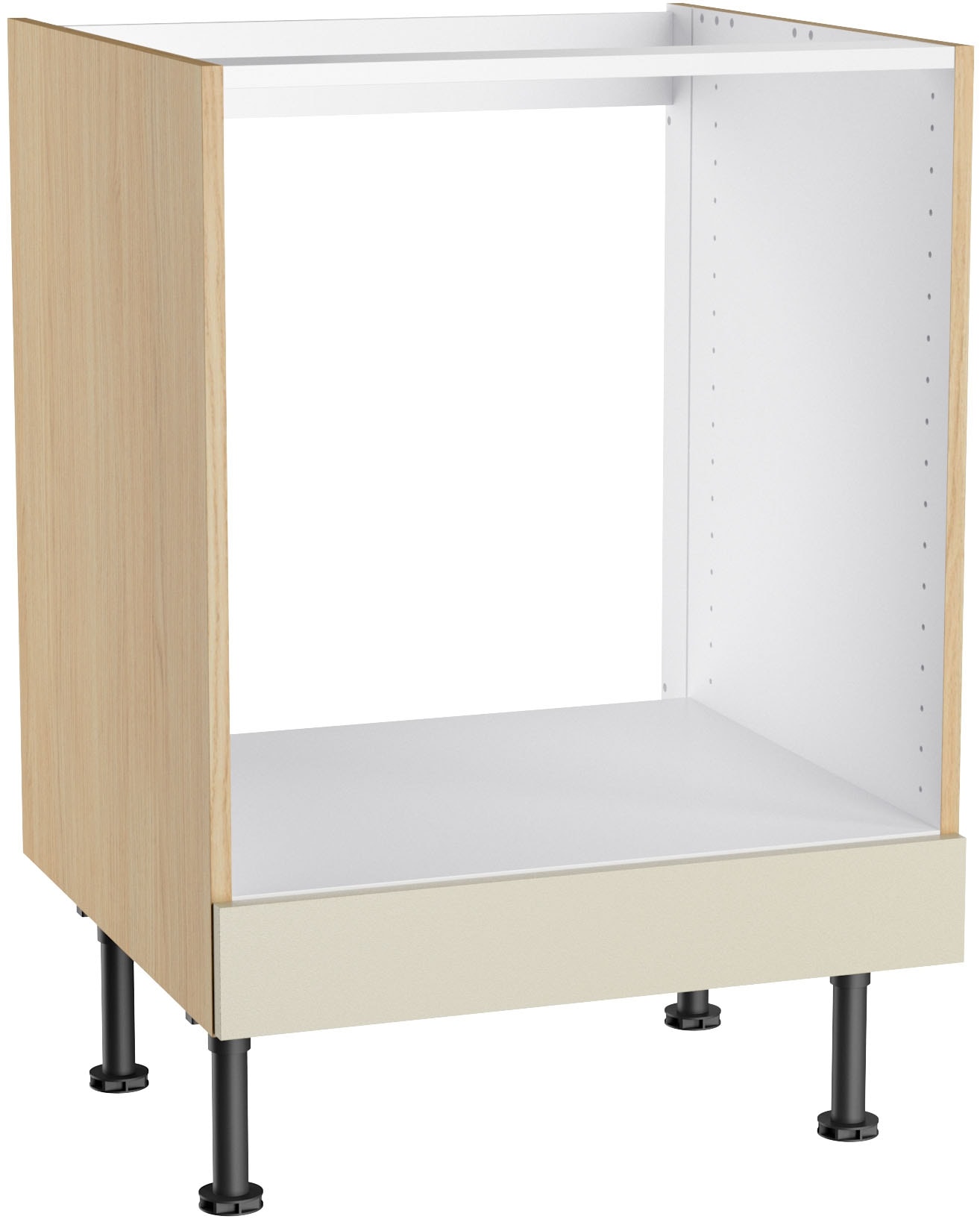 KOCHSTATION Herdumbauschrank "KS-Lucy" Breite 60 cm, 1 Blende, höhenverstellbare Füße