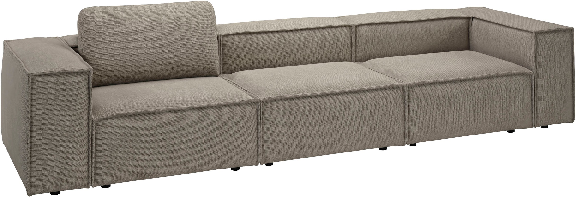 Places of Style 3,5-Sitzer »Watertown, modernes Big-Sofa XXL, 336 cm Breite, auch in Feincord«, Riesiges Designersofa mit viel Platz & weichen Bezügen in Trendfarben