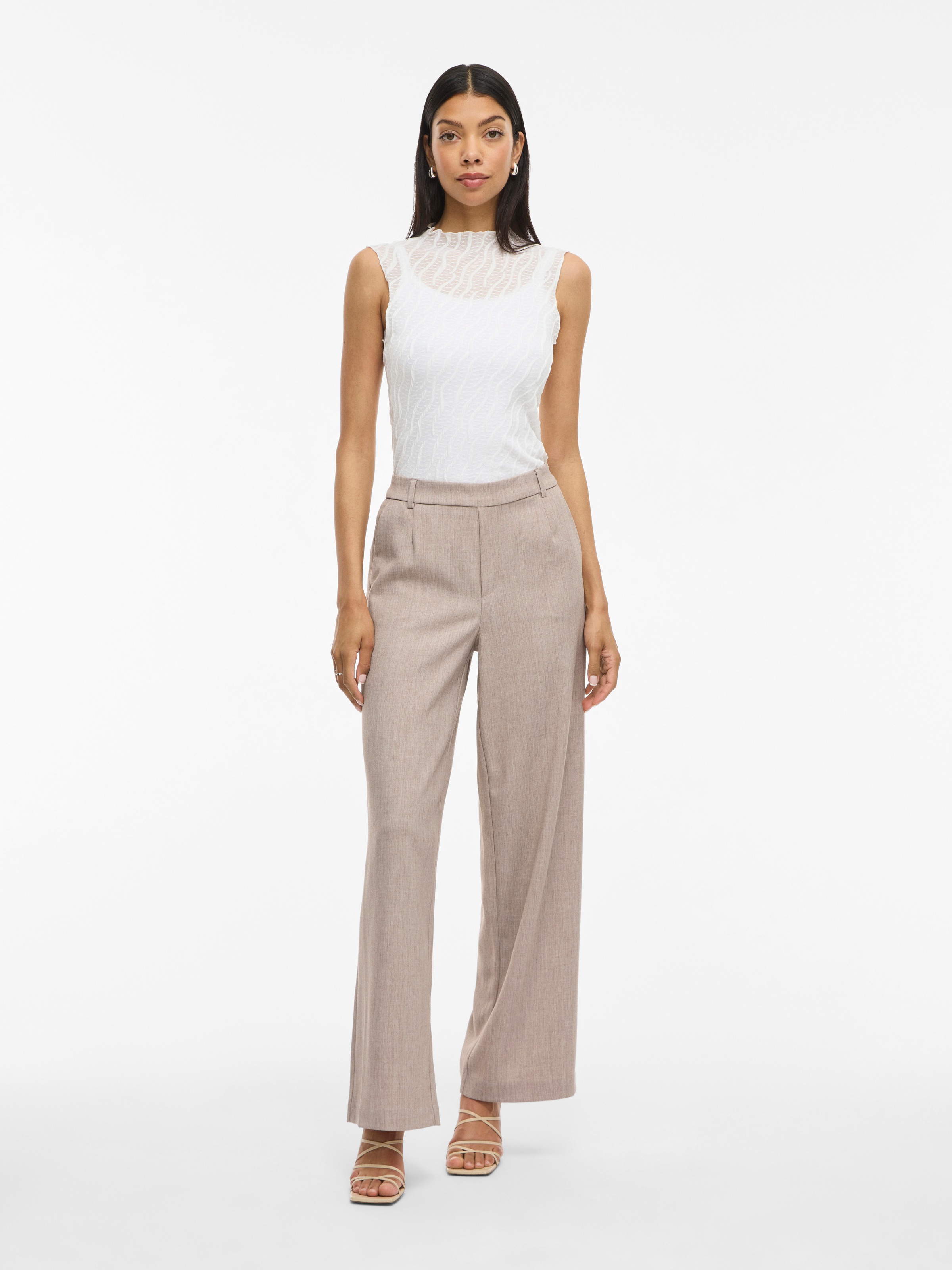 Thumbnail - Vila Anzughose "VIVARONE HW WIDE PANT - NOOS" Materialmix, slim fit