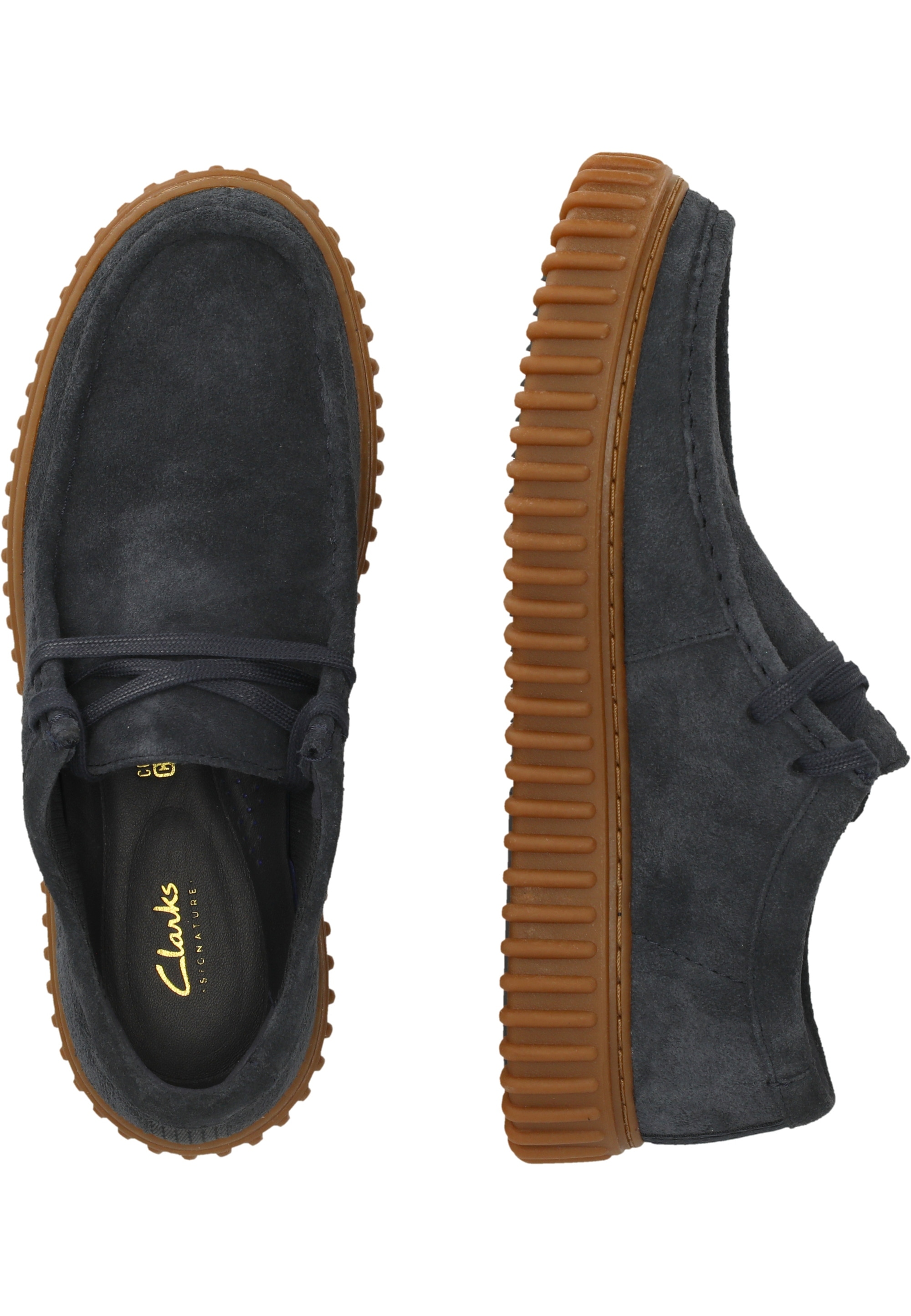 Clarks Schnürschuh »Torhill Lo«, mit authentischer gerippter Sohle