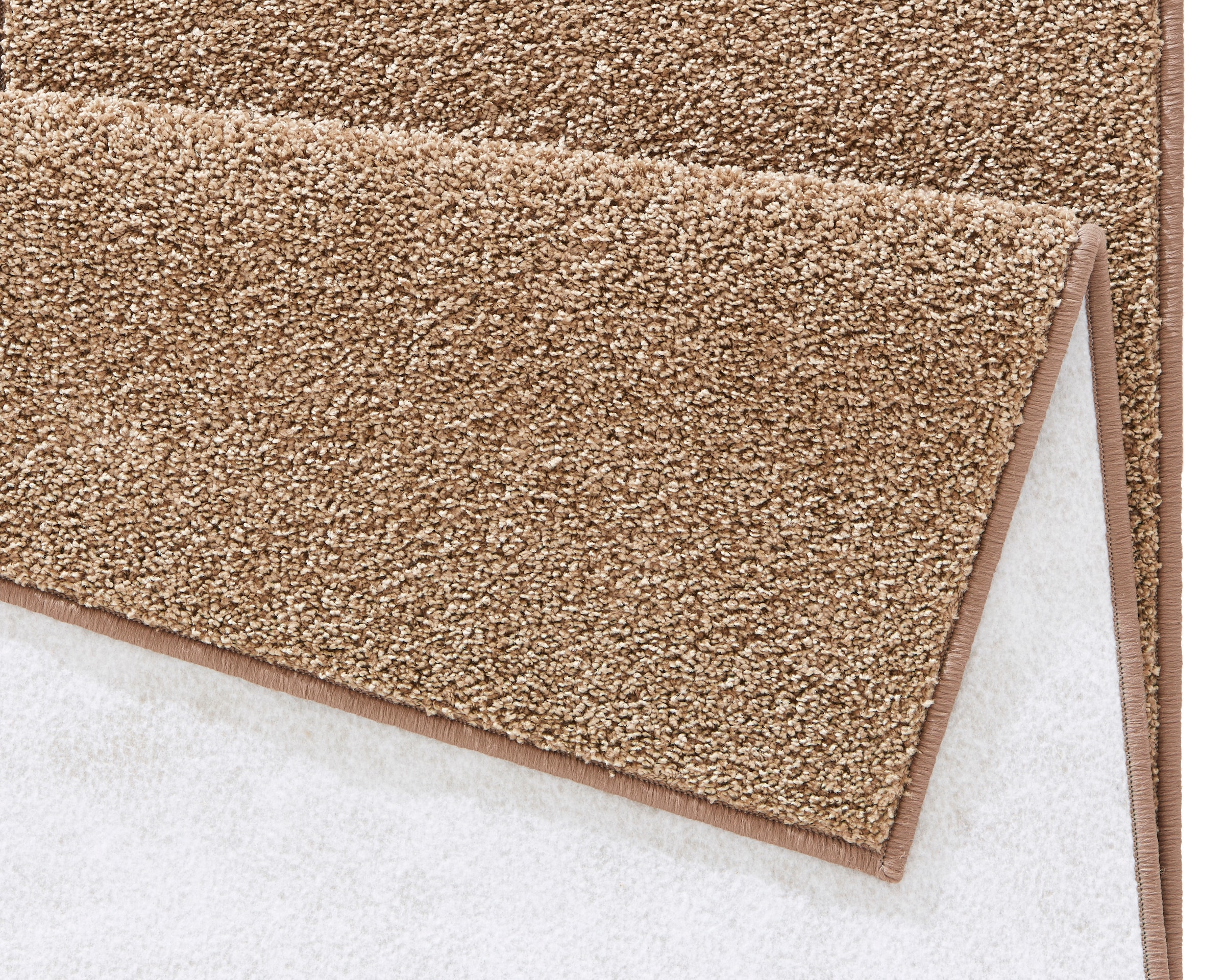 HANSE Home Teppich »Pure 100 Kurzflor«, rechteckig, 13 mm Höhe, Kurzflor, uni, umkettelt, Läufer, Wohnzimmer, Kinderzimmer, Flur