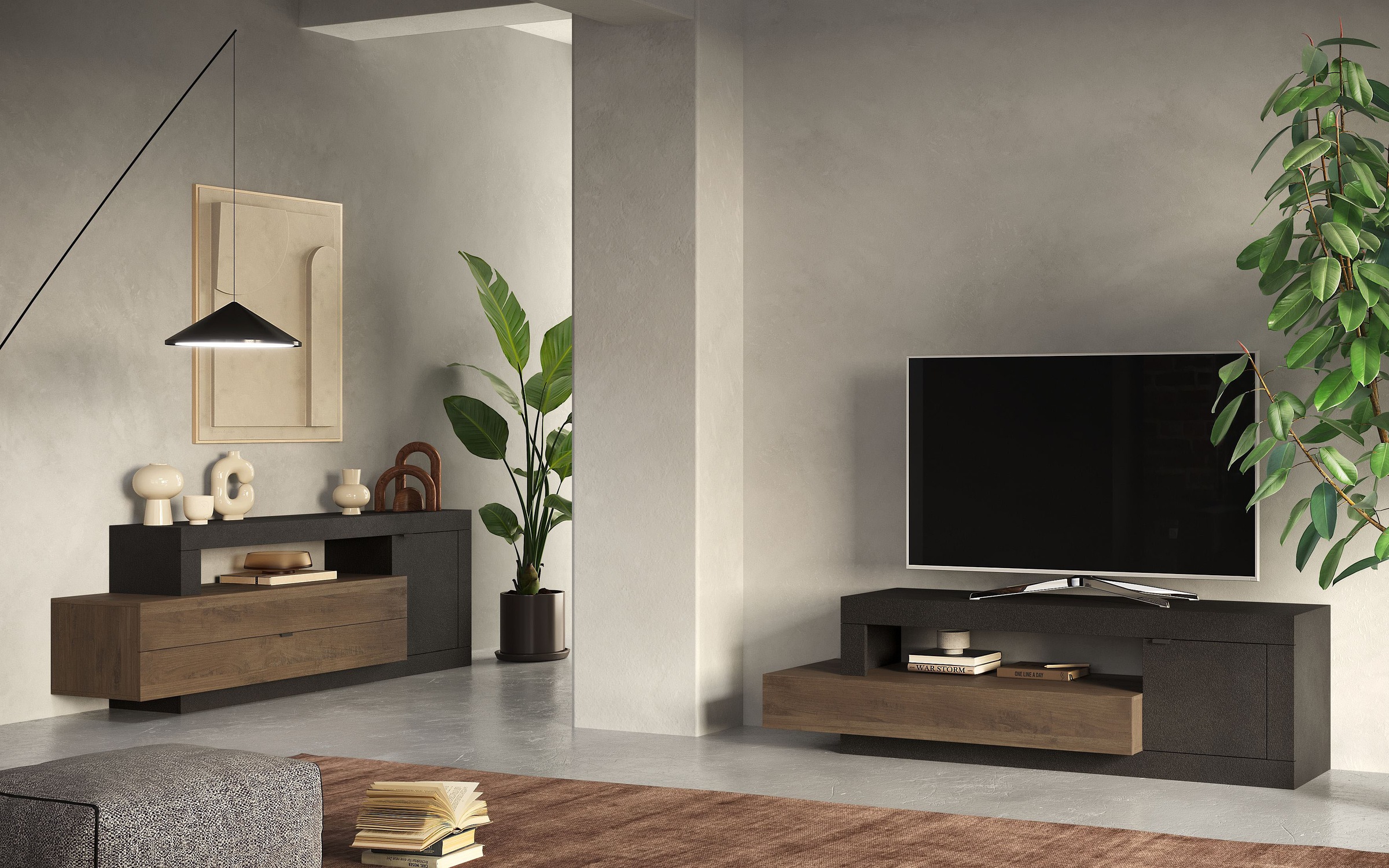 Thumbnail - Home affaire Lowboard "Freedom" Breite 159 cm mit 1 Tür und 1 Schubkasten