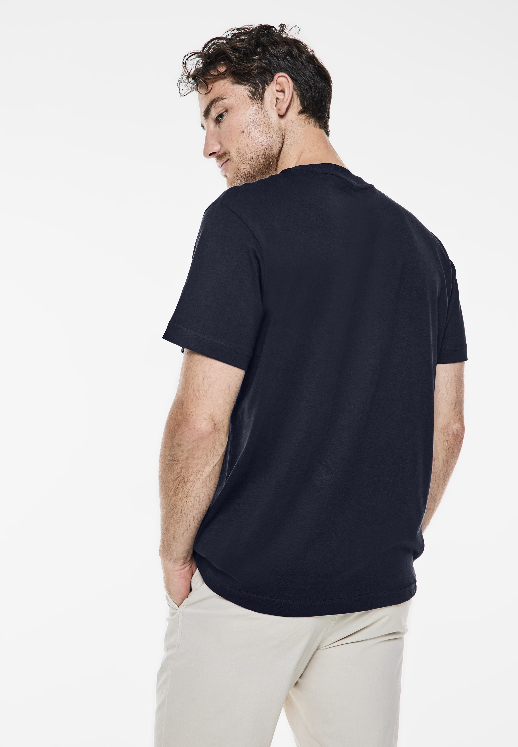 STREET ONE MEN T-Shirt, aus reiner Baumwolle günstig online kaufen