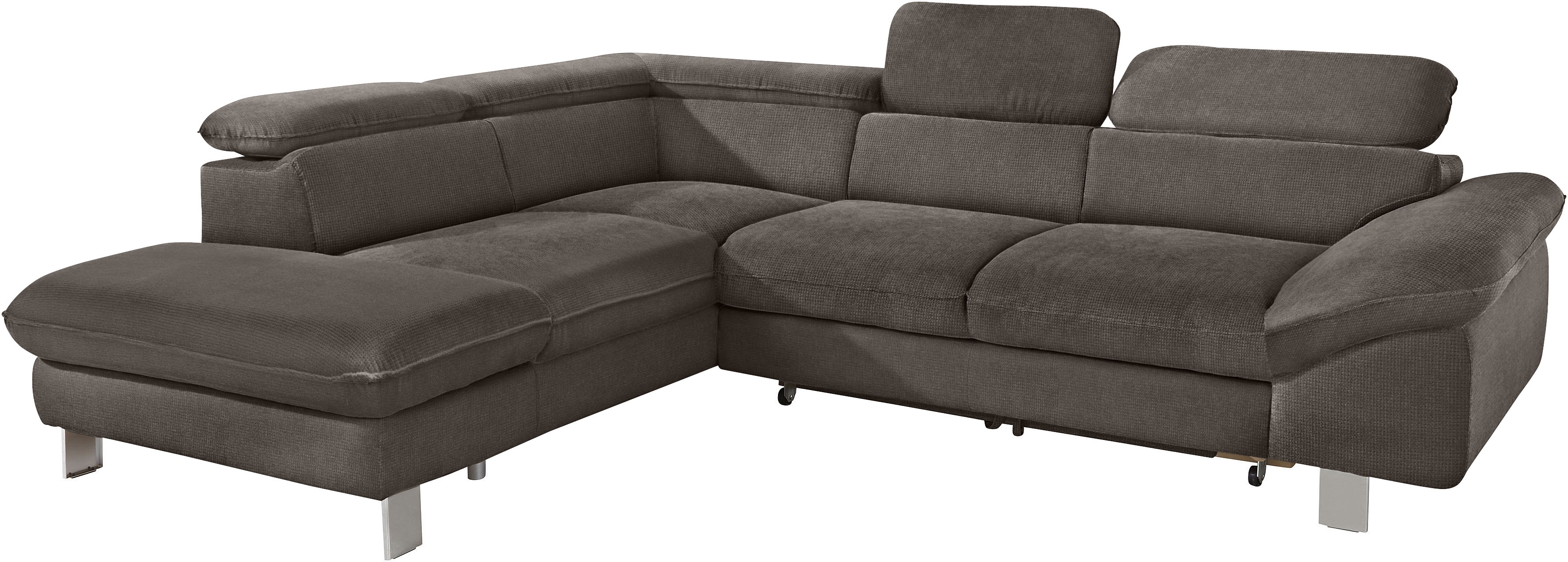 COTTA Ecksofa "Driver L-Form" mit Kopfteilverstellung, wahlweise mit Schlaffunktion & Bettkasten