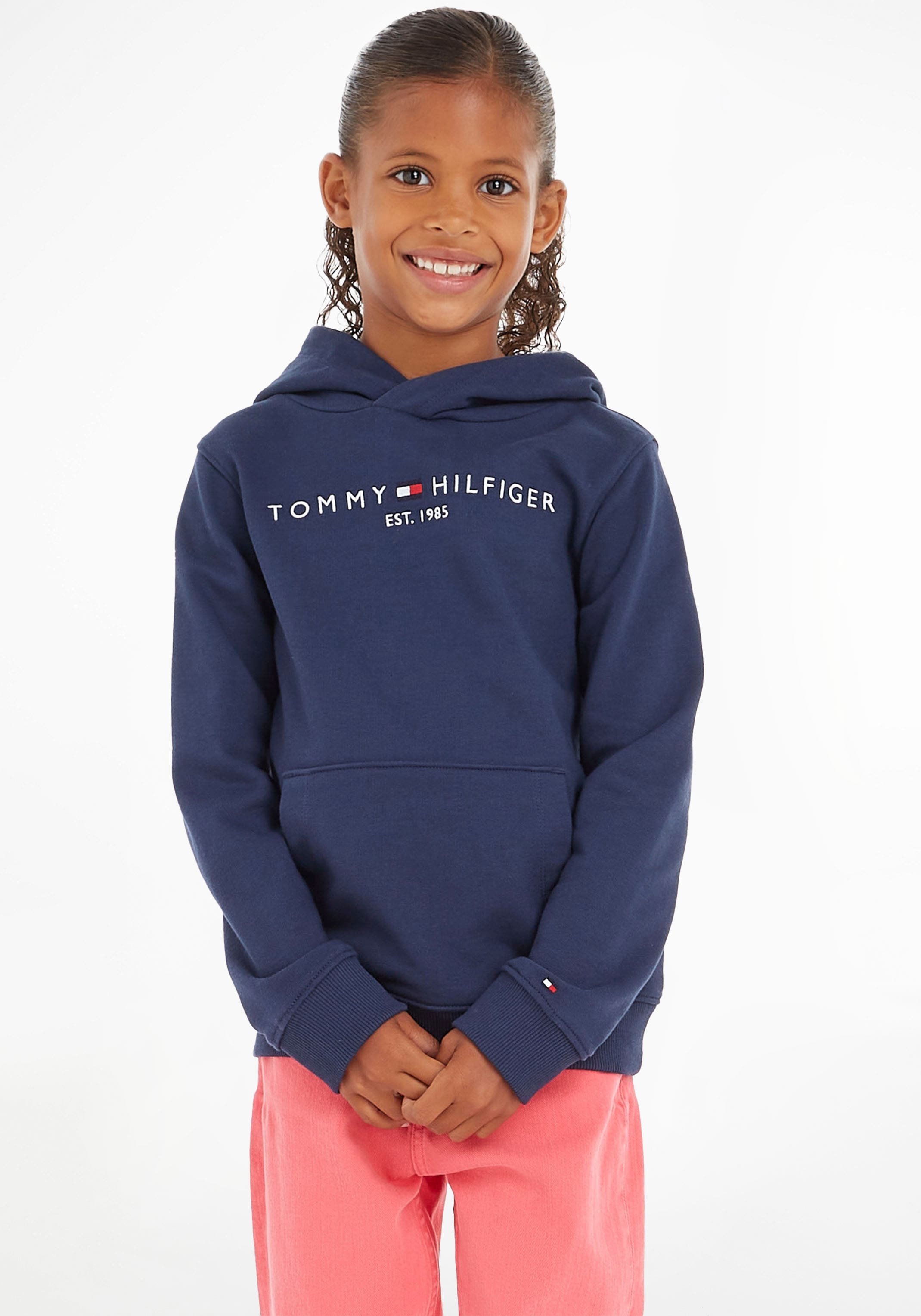 Jungen online Mädchen kaufen Hilfiger HOODIE«, für | und »ESSENTIAL BAUR Kapuzensweatshirt Tommy