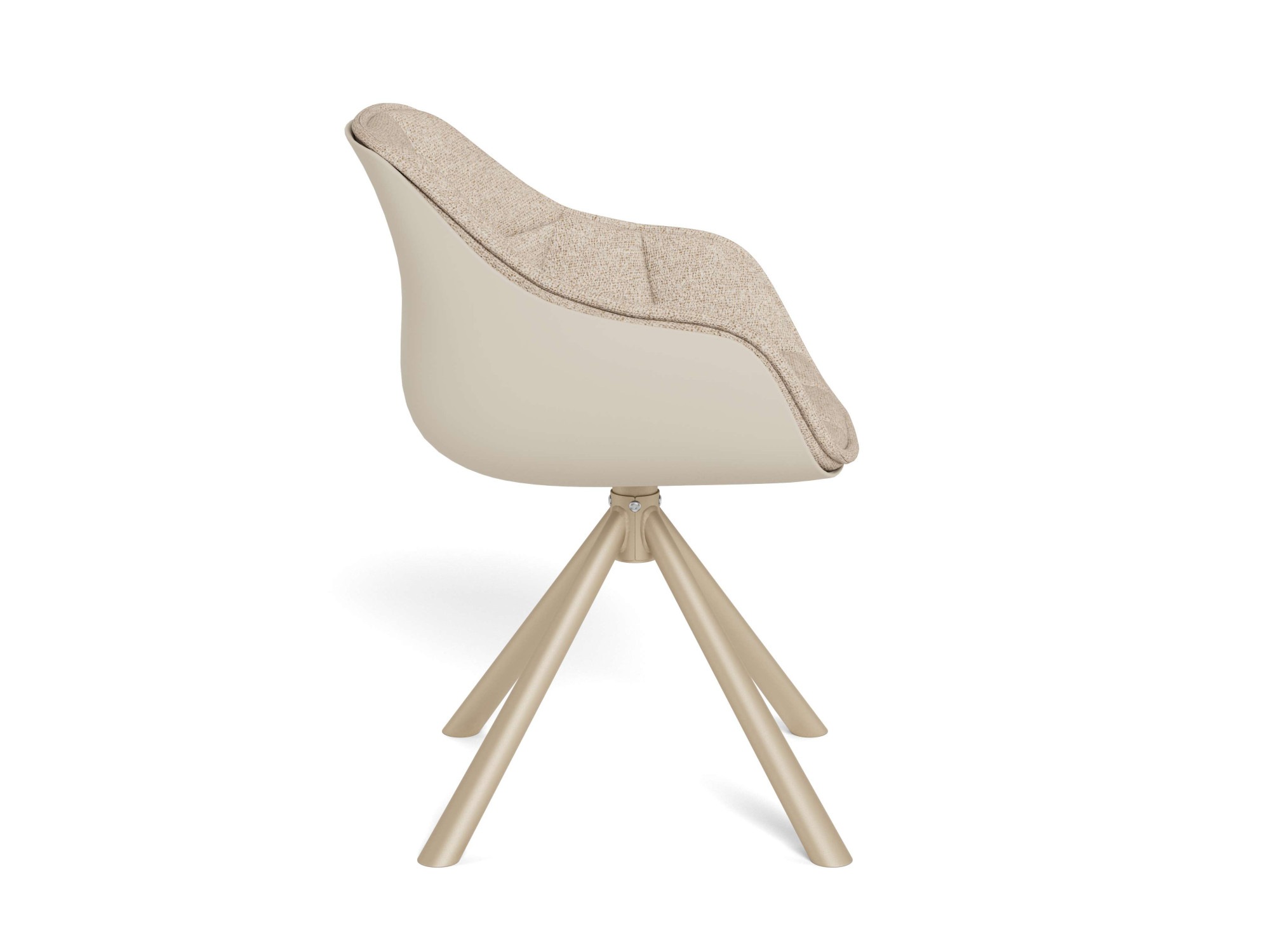 ACTONA GROUP Esszimmerstuhl »Polsterstuhl« (Set) Stuhl, beige, drehfunktion, Verpackungseinheit 2