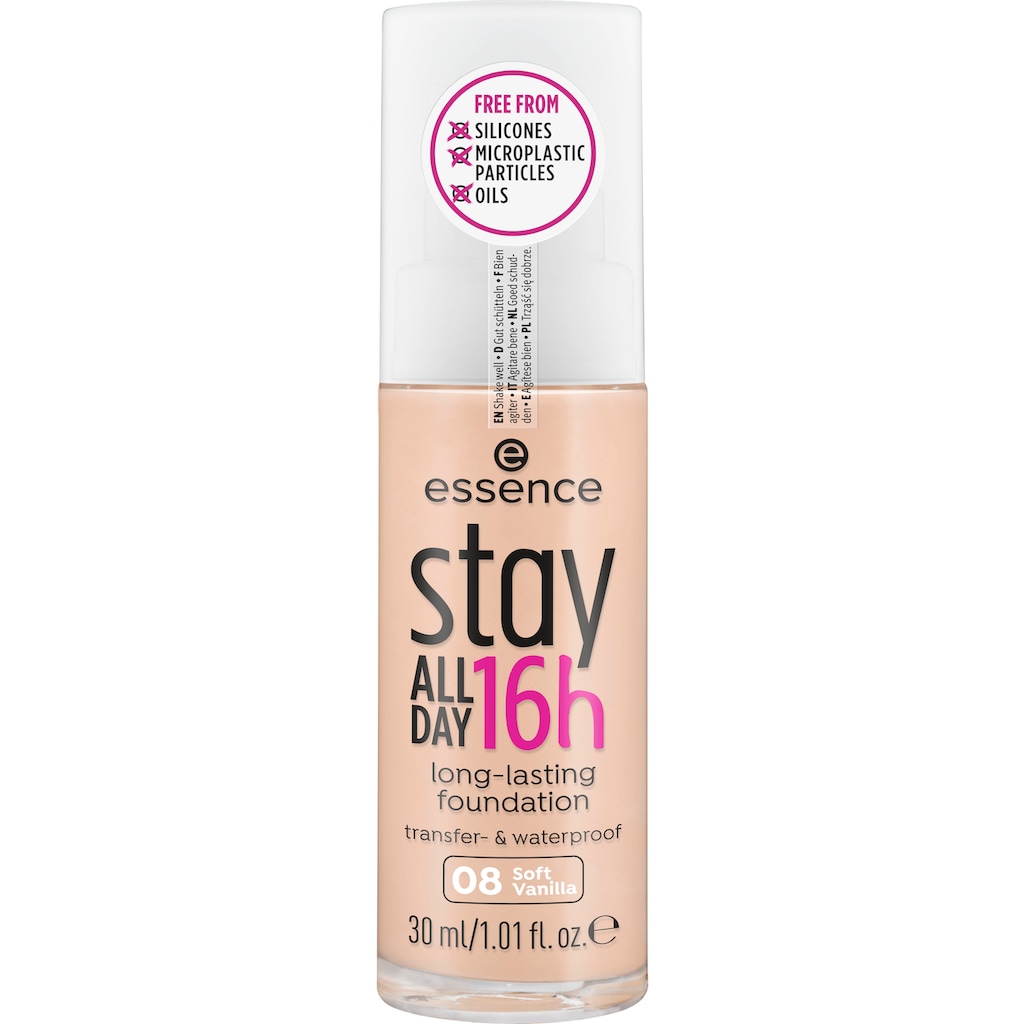 Essence Foundation »stay ALL DAY 16h long-lasting«, (Set, 3 tlg.)