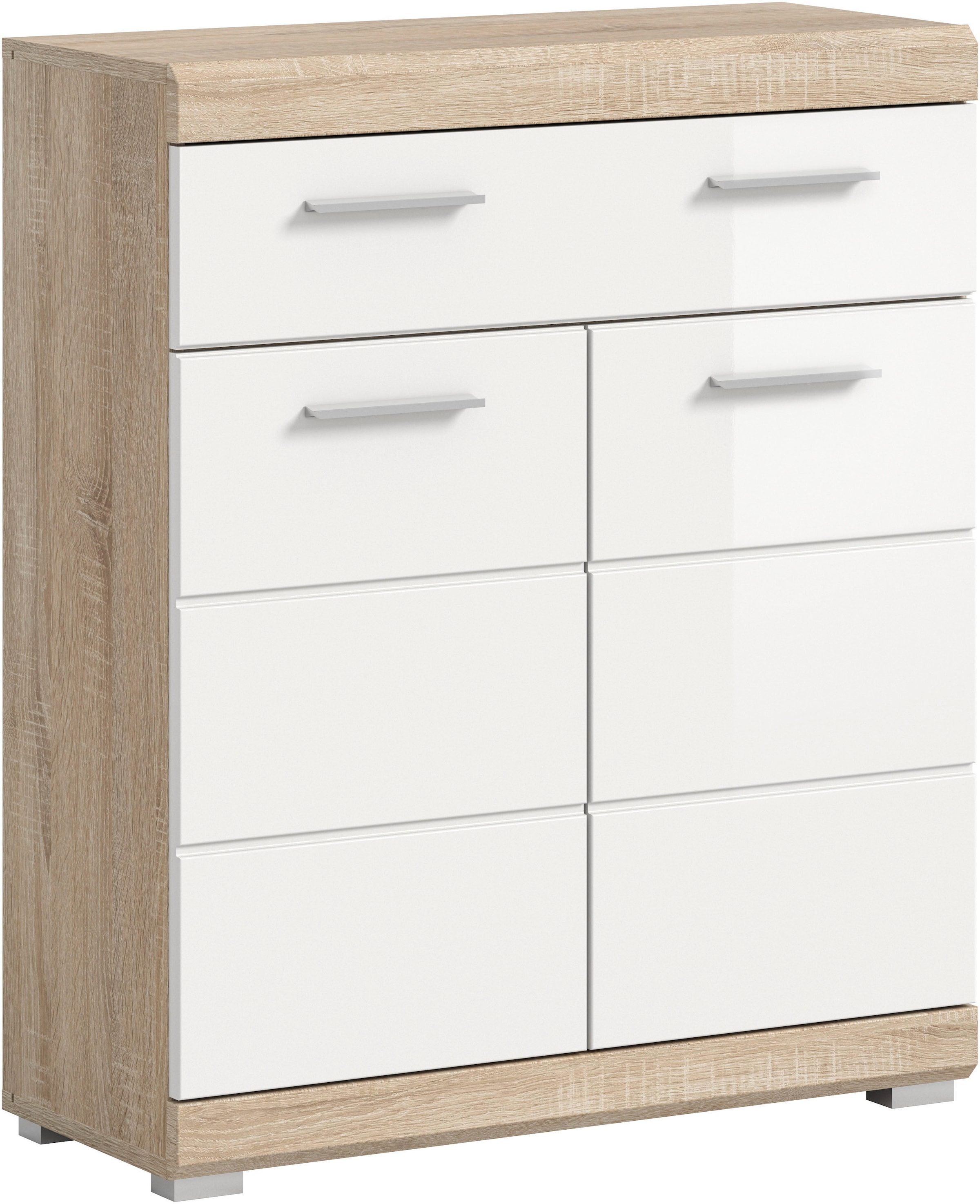 welltime Unterschrank »SIENA, Breite 74cm, 2 Tür, 1 Schubkasten, 2 Fächer, MDF-Front« TOPSELLER!,  in verschiedenen Farben erhältlich, Badmöbel, Badschrank, Kommode, Bad