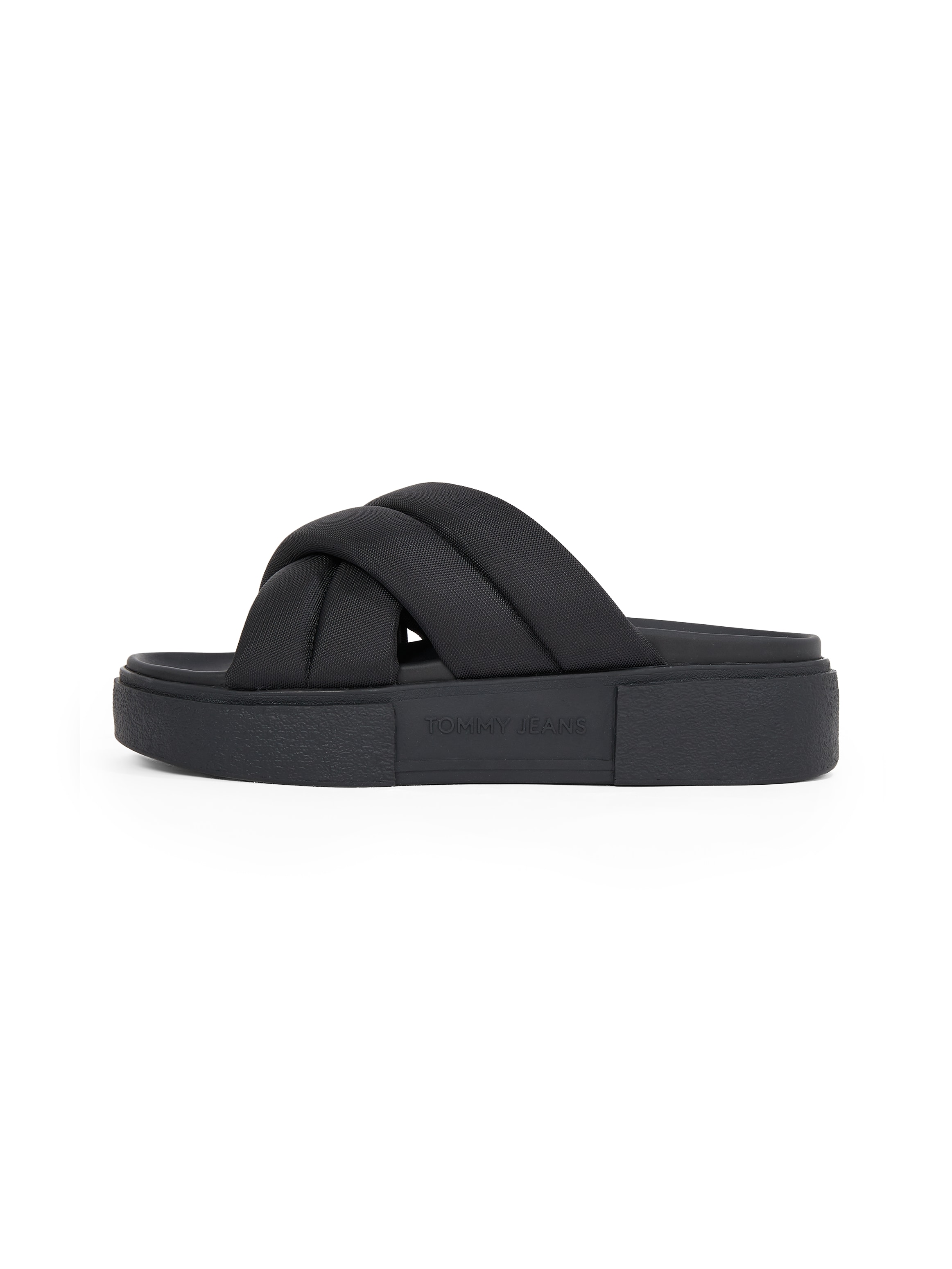 Tommy Jeans Pantolette »TJW FLATFORM SANDAL«, Plateau, Sommerschuh, Schlüpfschuh mit wattierten Bandagen
