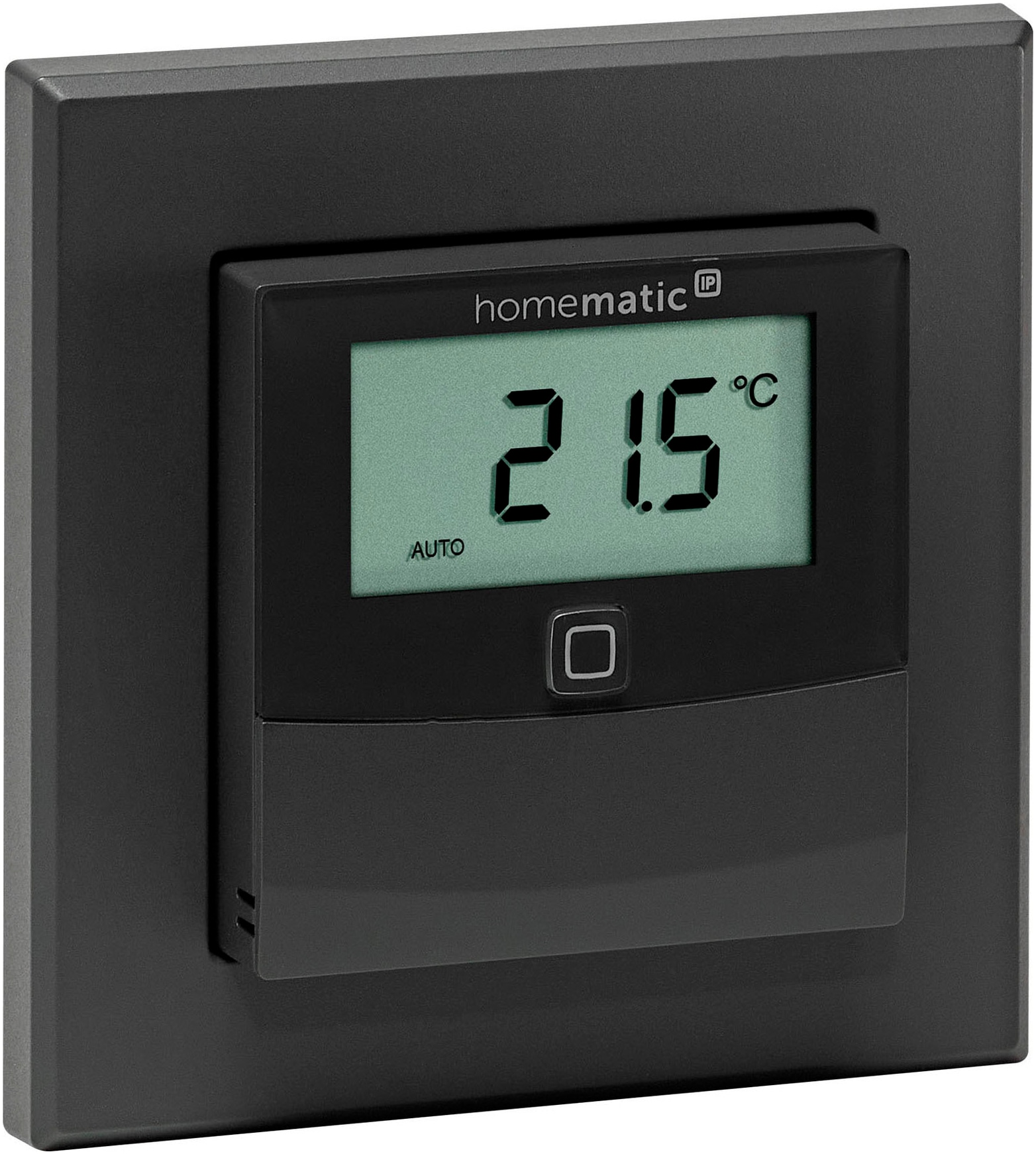 HOMEMATIC IP Smart-Home-Zubehör "Temp.- und Luftfeuchtigkeitssensor Display –innen (150180A0)", B:8,6cm H:5,5cm T:2,35cm, grau, Smart-Home-Stationen