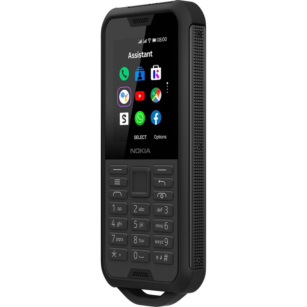 Nokia Handy »800 Tough«, Schwarzer Stahl, 6,1 cm/2,4 Zoll, 4 GB Speicherplatz, 2 MP Kamera