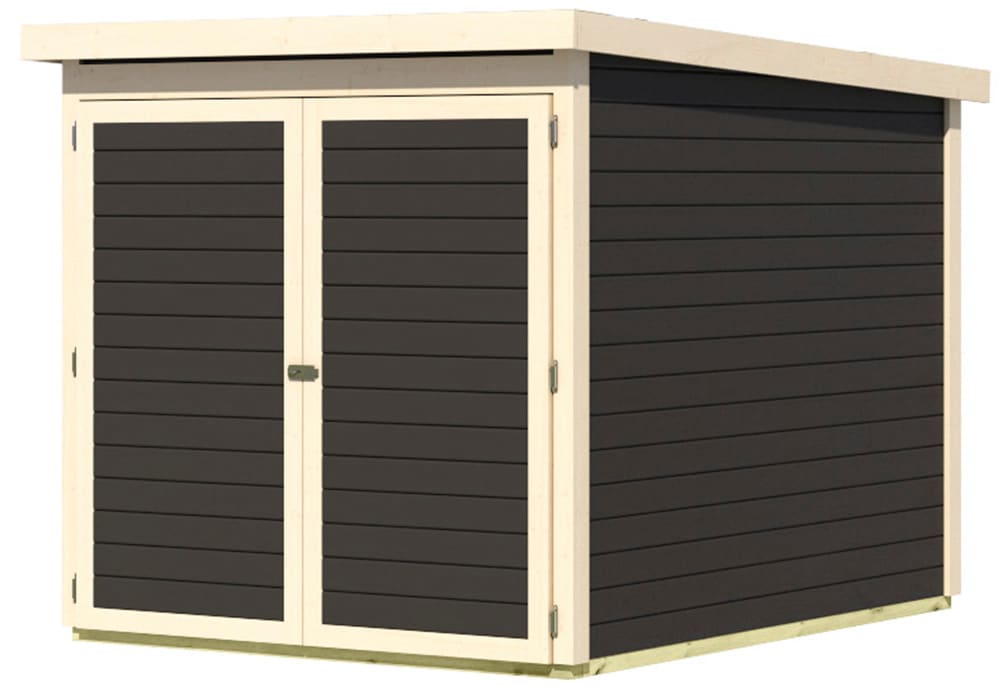 Karibu Fahrradbox »Fahrradgarage mit Einschub und Halterung für bis zu 3 Fahrräder«, in 2 Ausführungen, BxTxH: 162,5x216x167 cm