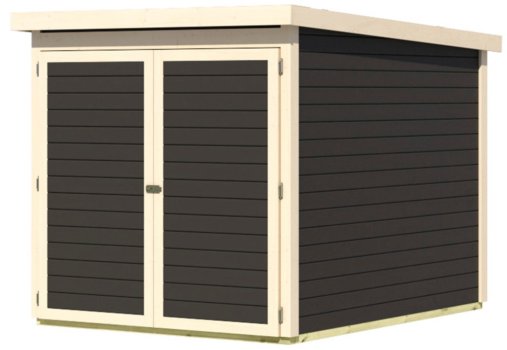 Karibu Fahrradbox "Fahrradgarage mit Einschub und Halterung für bis zu 3 Fa günstig online kaufen