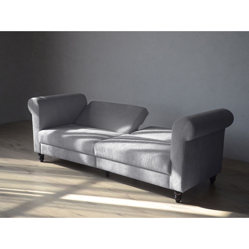 Dorel Home 3-Sitzer »Felix II, Schlafsofa 236cm, (Liegefläche 108x190cm), Rückenlehne«