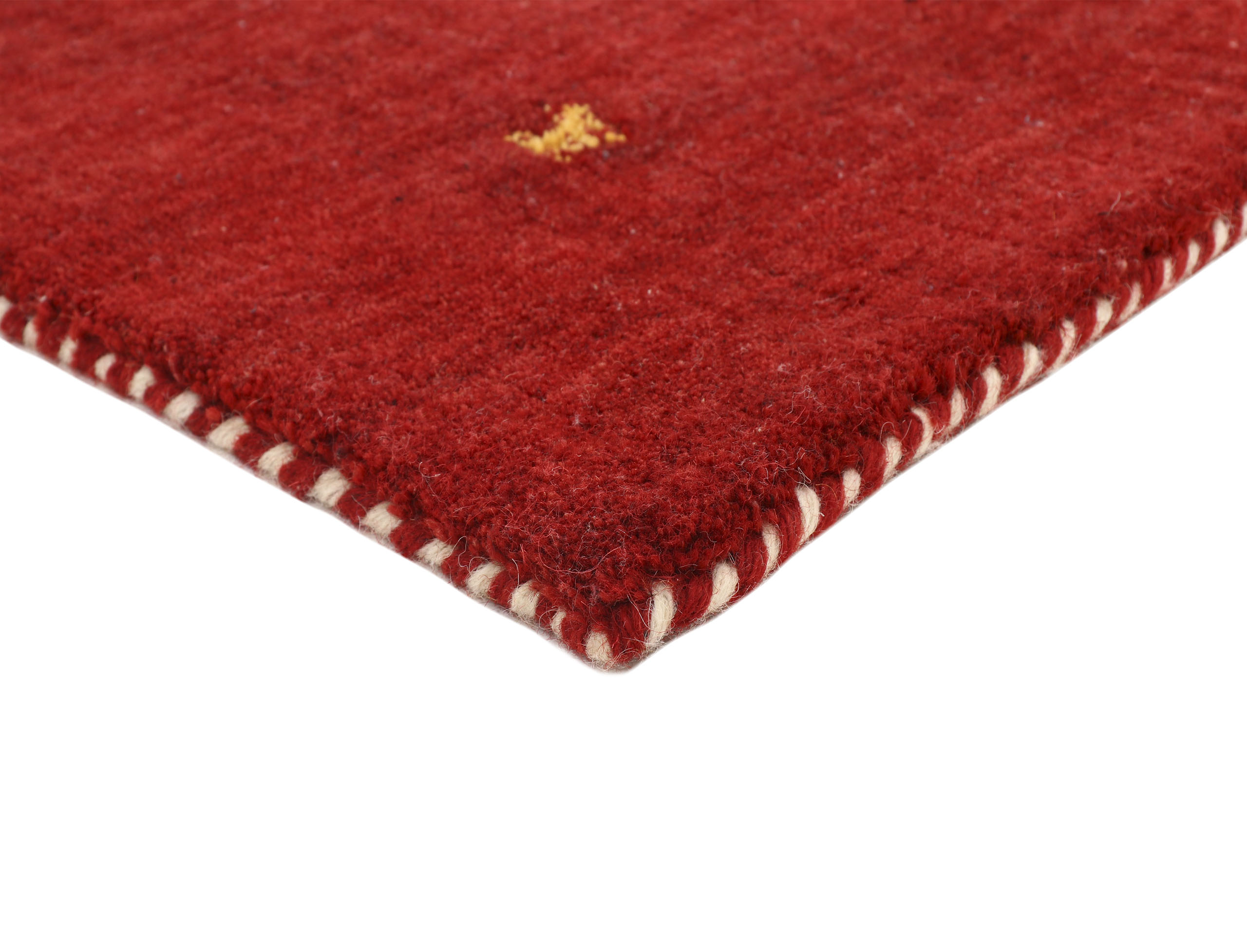 Thumbnail - carpetfine Wollteppich "Gabbeh Uni, auch als Läufer und Rund erhältlich" rechteckig 15 mm Höhe reine Wolle, handgewebt, ...