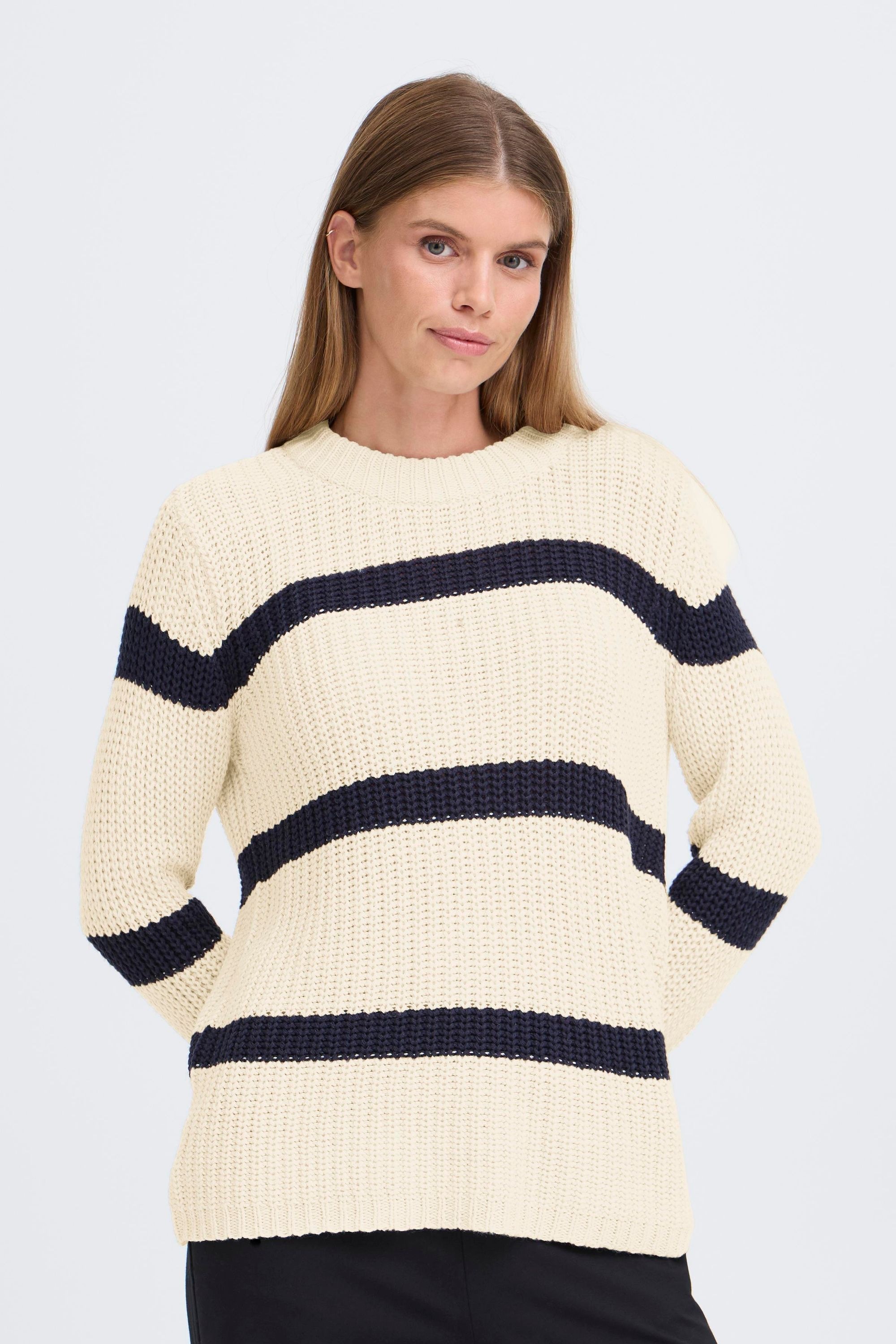 OXMO Strickfleece-Pullover »Strickpullover OXFKANNA«