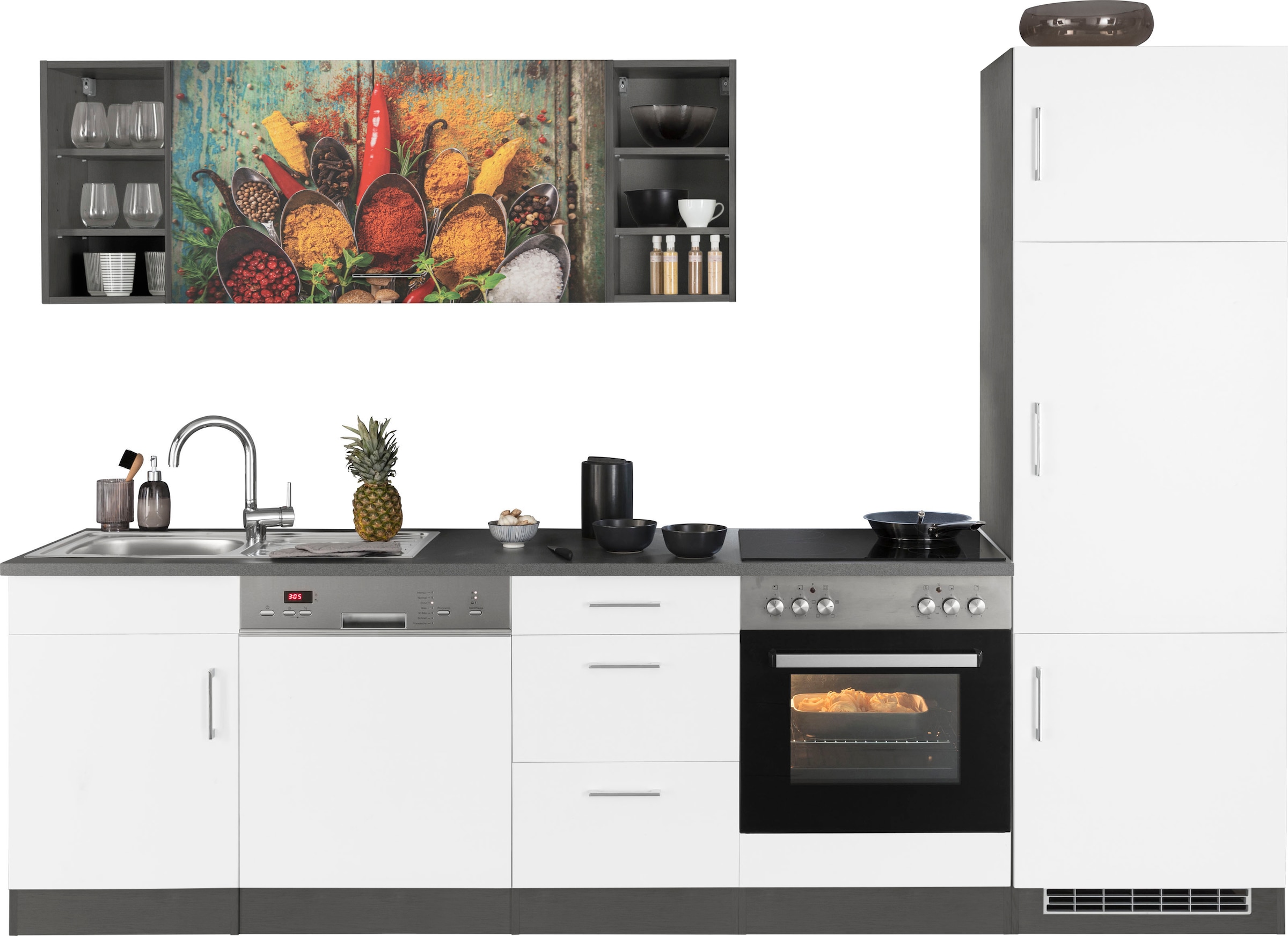 KOCHSTATION Küchenzeile "KS-Paris – Küchen mit einzigartigen Fotomotiven au günstig online kaufen